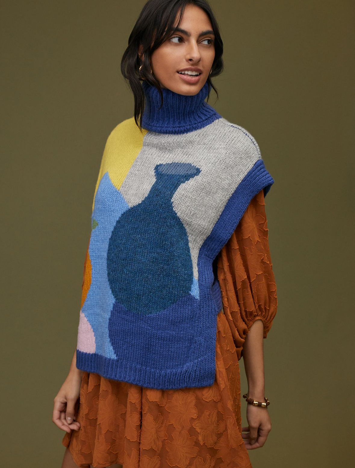 Laura Dalgaard x Anthropologie Fruit Still Life Sweater Vest | One Size