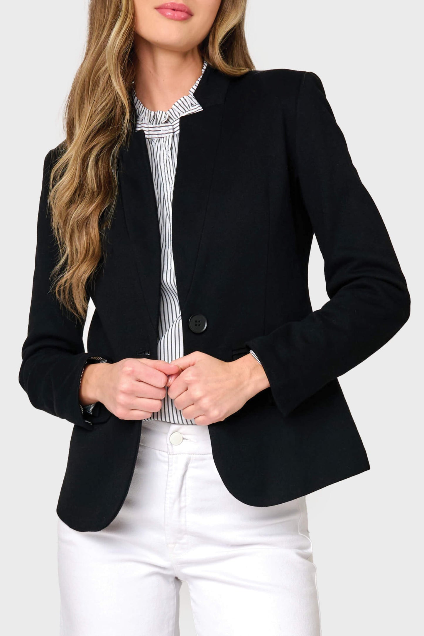 Gibson Women's Notch Collar Black Blazer | Size XL