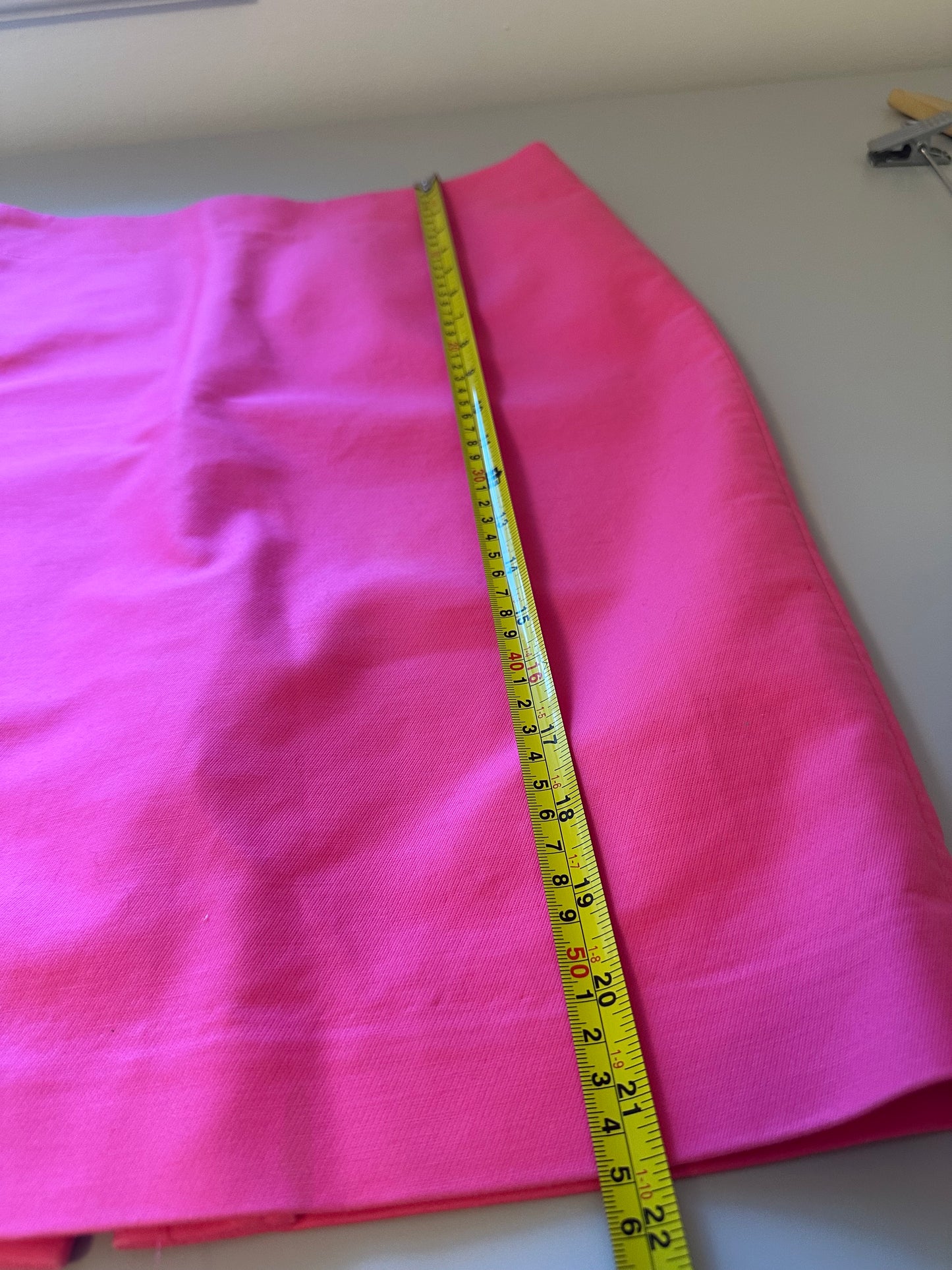J. Crew - Bright Pink Stretch Cotton Poplin Pencil Skirt | Size 2