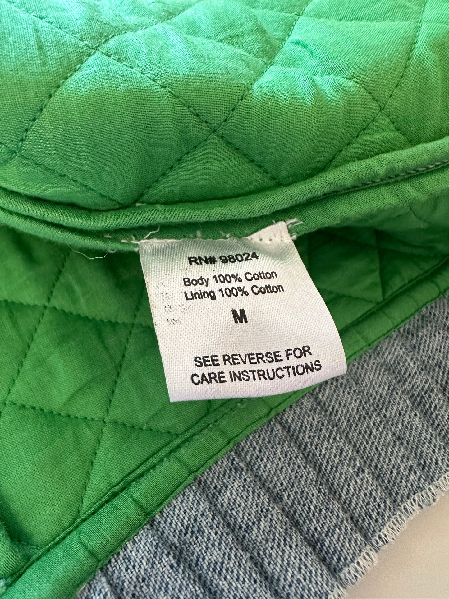Love The Label Adrienne Quilted Open-Front Cropped Jacket | Size Medium