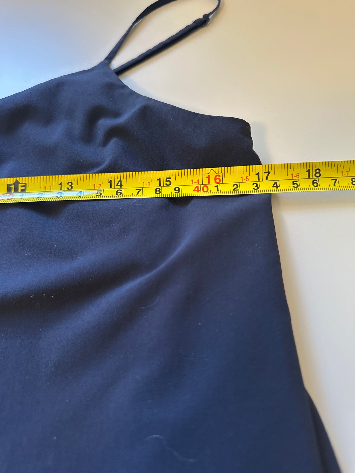 Athleta Double Layer Camisole Top with Spaghetti Straps in Navy | Size Small