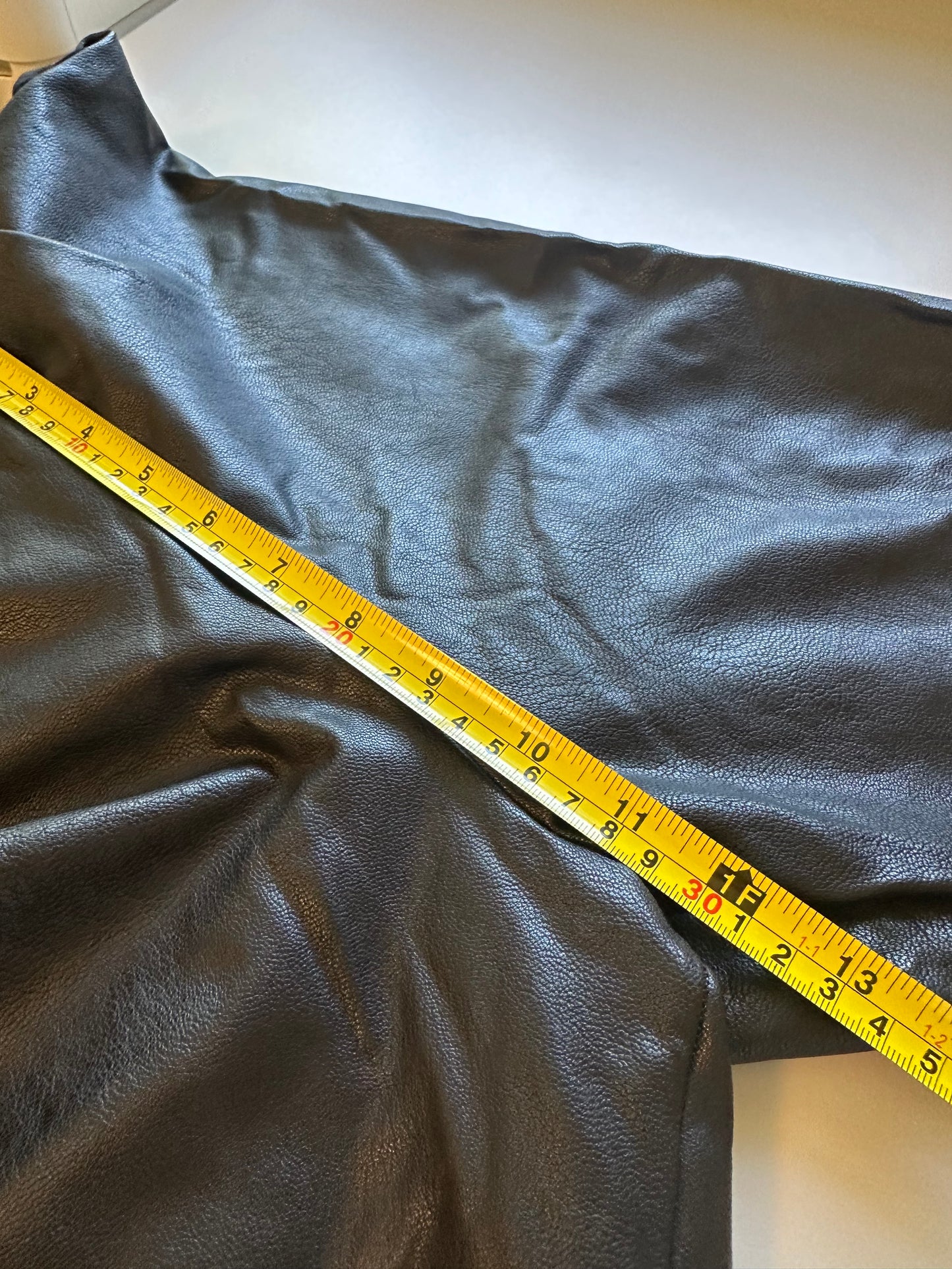 Commando Black Faux Leather Leggings | Size Medium
