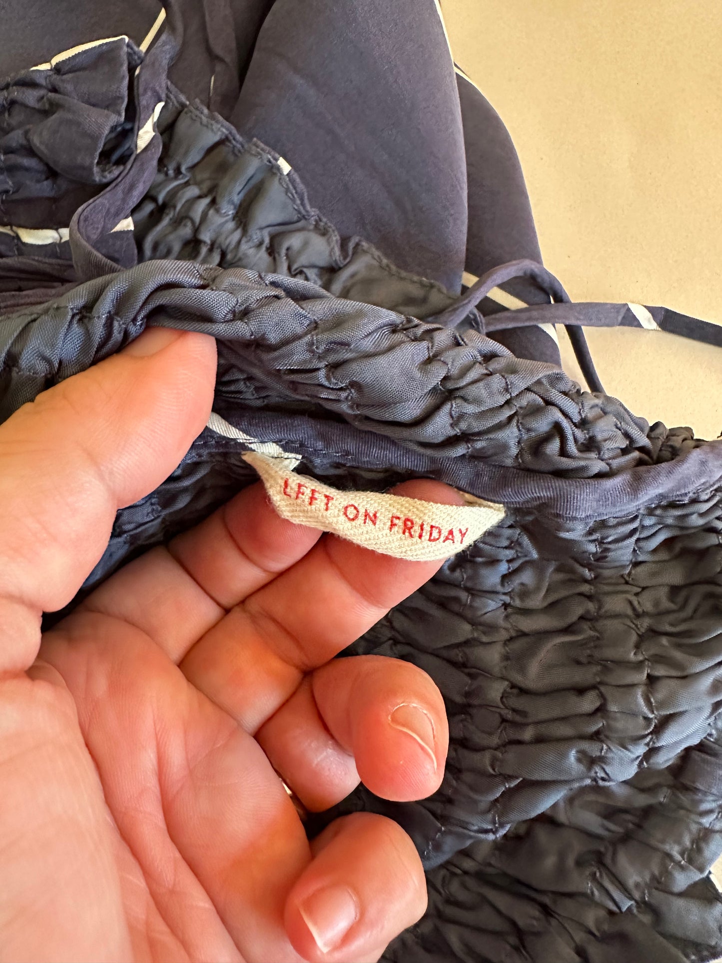 Left on Friday Cabana Maxi Dress in Varsity / Coconut - Size S/M