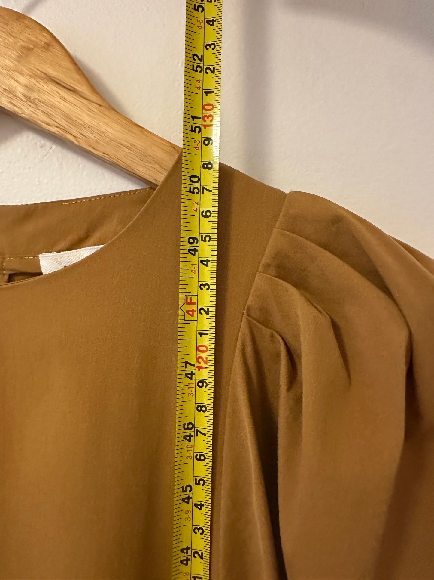 Mr. Larkin Molly Puff Sleeve Modern Weaving Dress in Sierra | Size Small