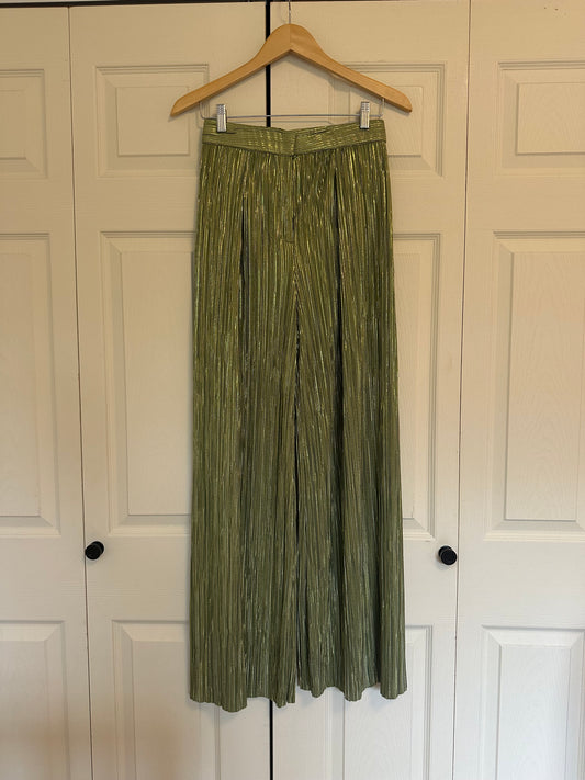 Sabina Musayev Olive Green Wide Leg Liroy Pants - Size Medium