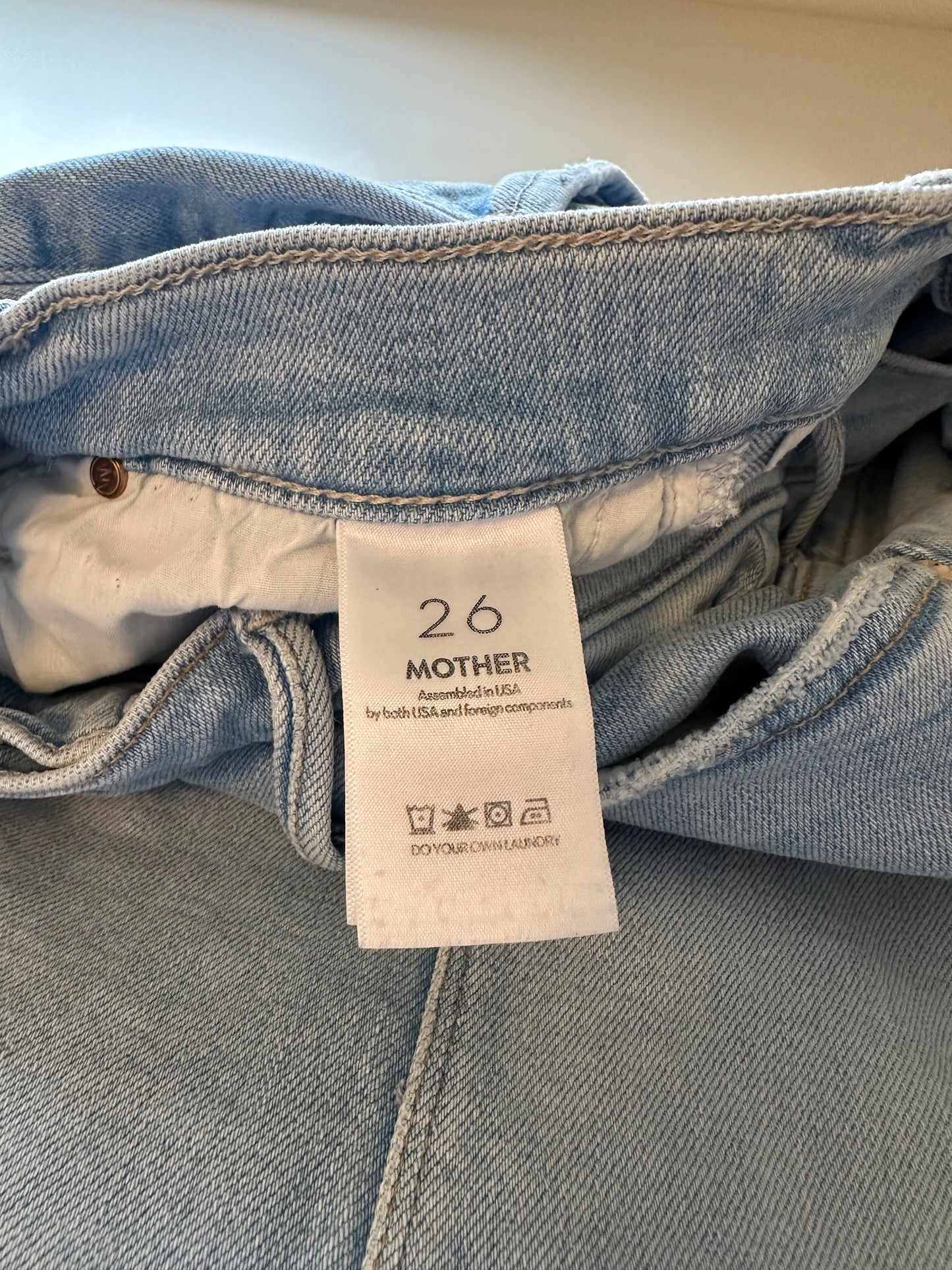 MOTHER The Pencil Pusher Stretch Denim Skirt in Limited Edition | Size 26
