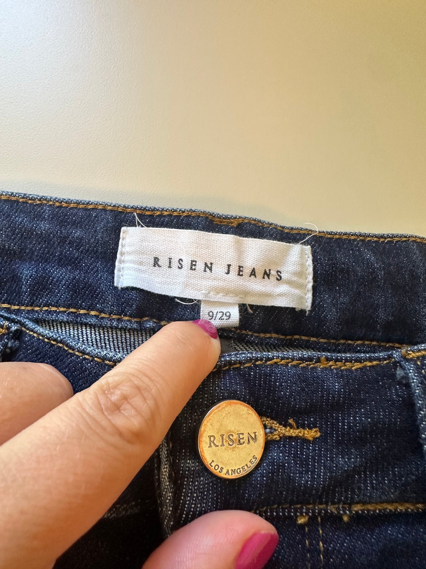 Risen Jeans - Dark Wash Classic Blue Denim Jeans | Size 29