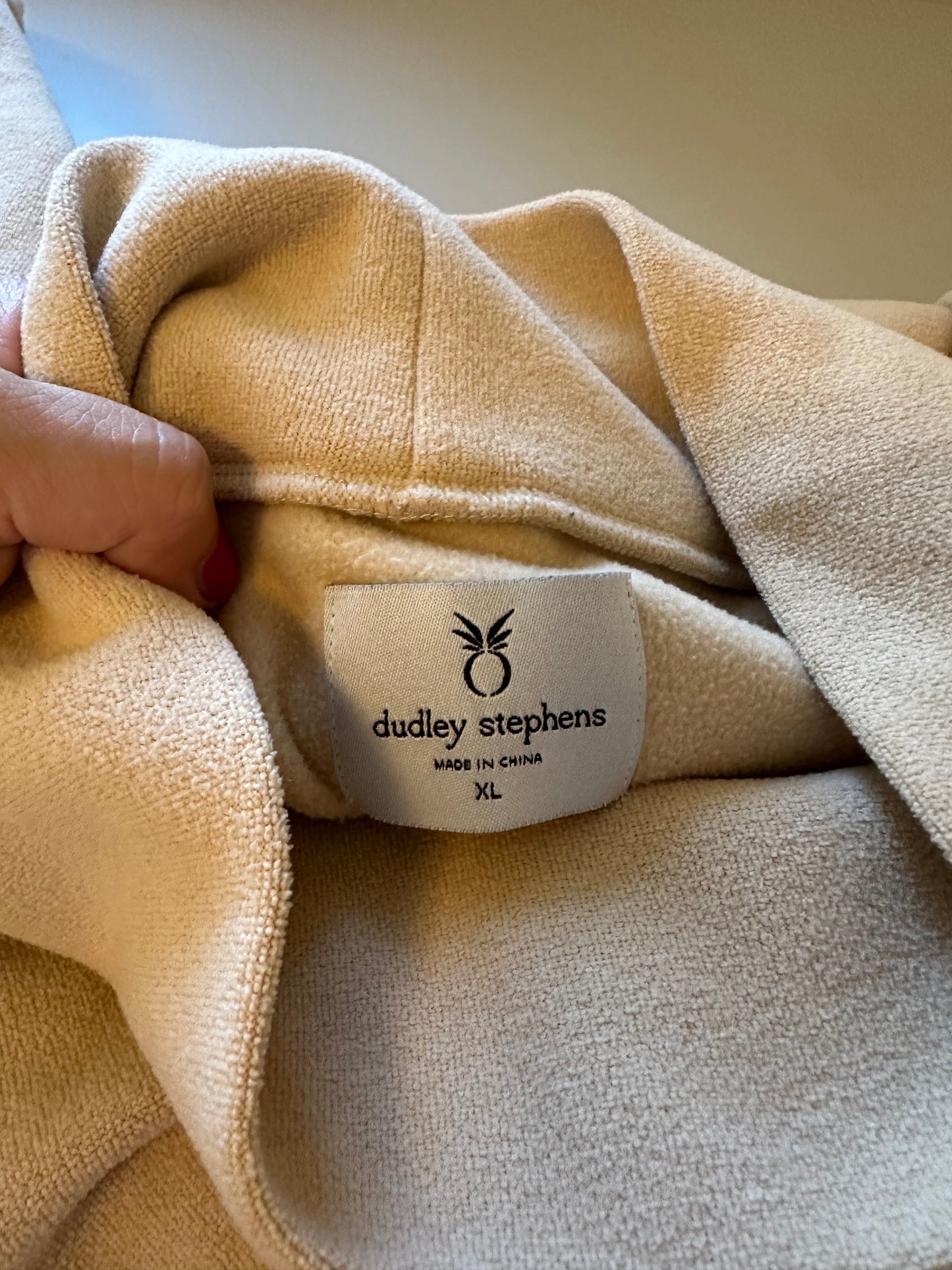 Dudley Stephens - Beige Fleece Greenpoint Turtleneck | Size XL