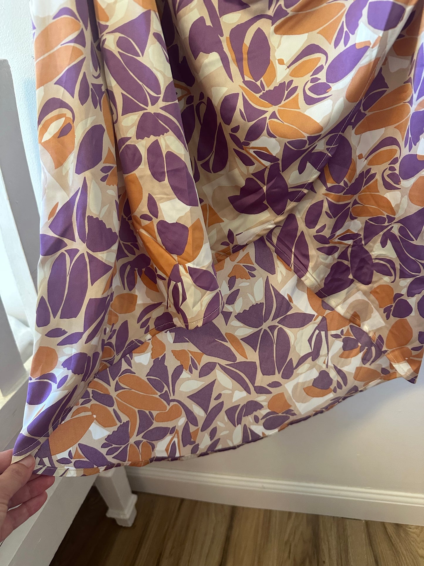 NWT Entro High Low One-Shoulder Floral Dress - Size Large