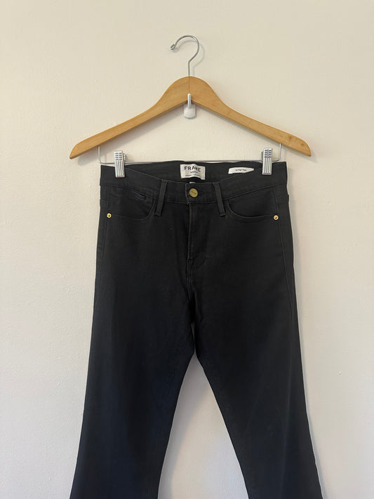 Frame Denim - Le High Black Flare Stretch Jeans | Size 28