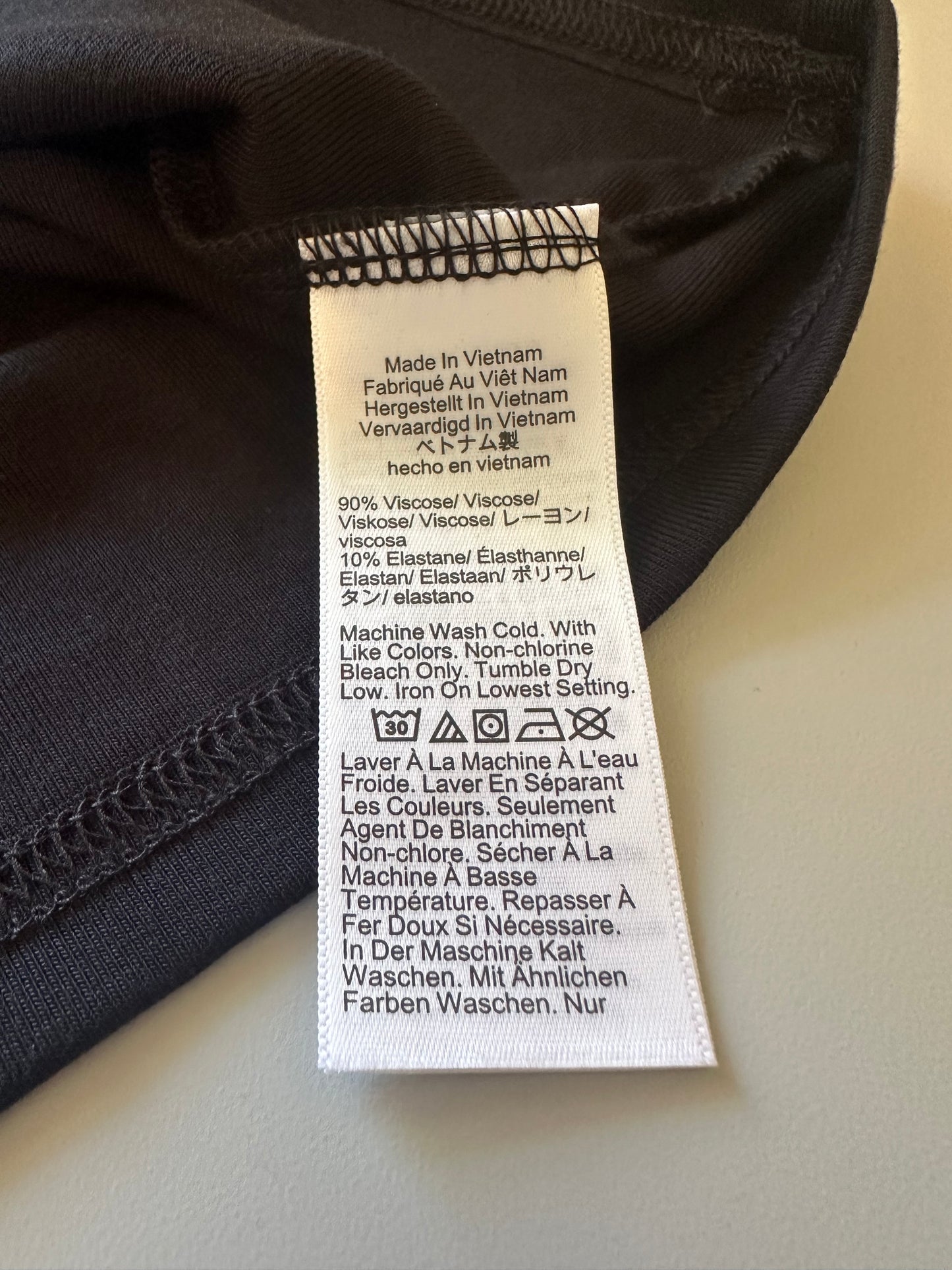 J.Crew Refined Rib Black and White Long Sleeve Polo Shirt | Size Small