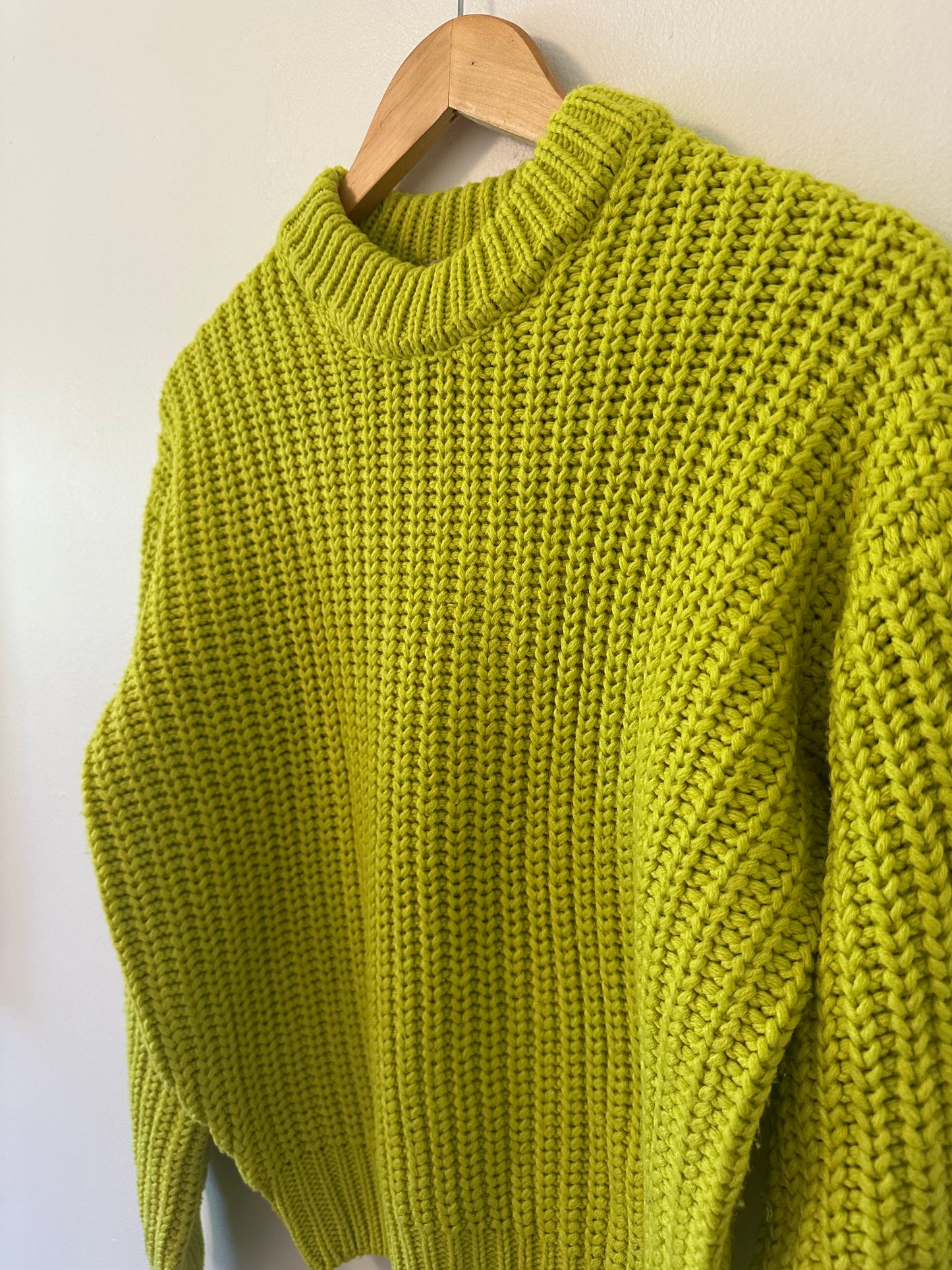 Show Me Your Mumu Women's Bailey Sweater in Lime Green - Size XS