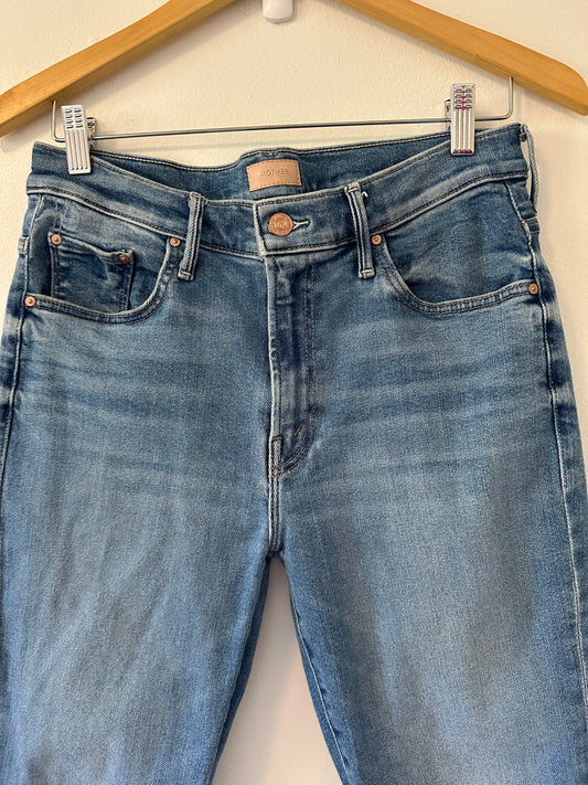 MOTHER The Insider Crop Step Jeans in Different Strokes | Size 30
