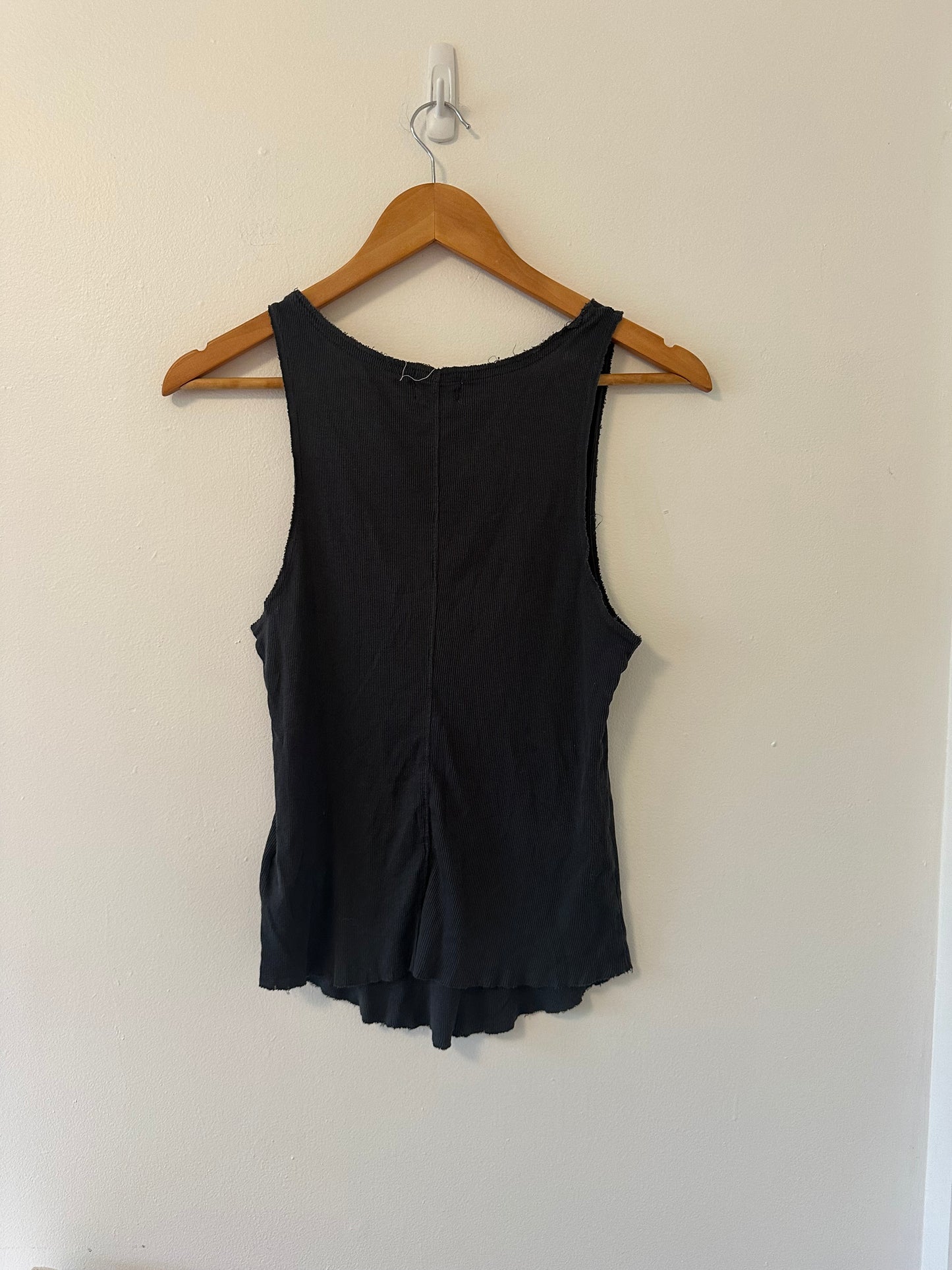 Nation LTD Charcoal Grey Ribbed Tank Top - Size Medium