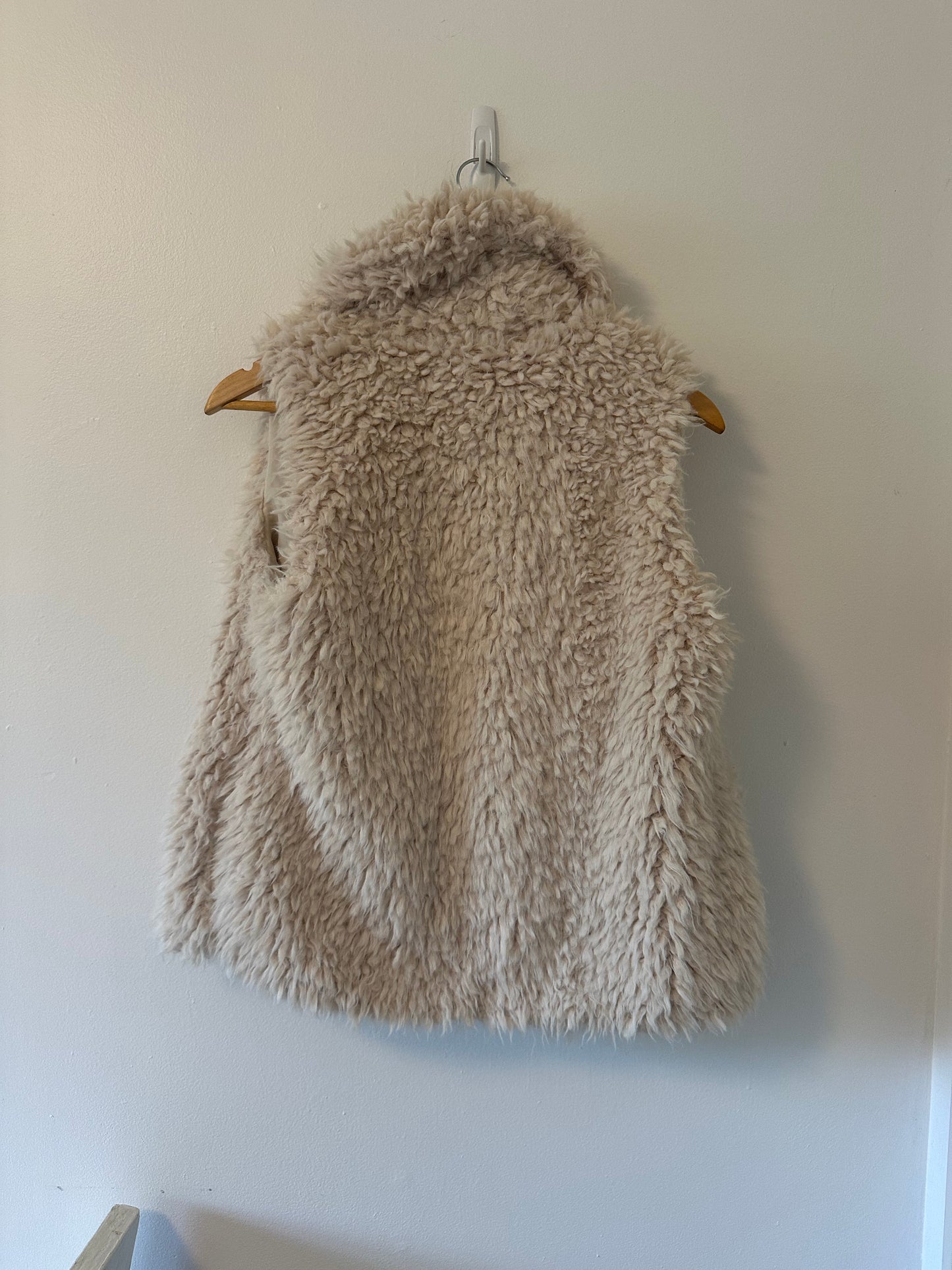 BB Dakota Steve Madden Faux Fur Fleece Open Front Vest - Size XS