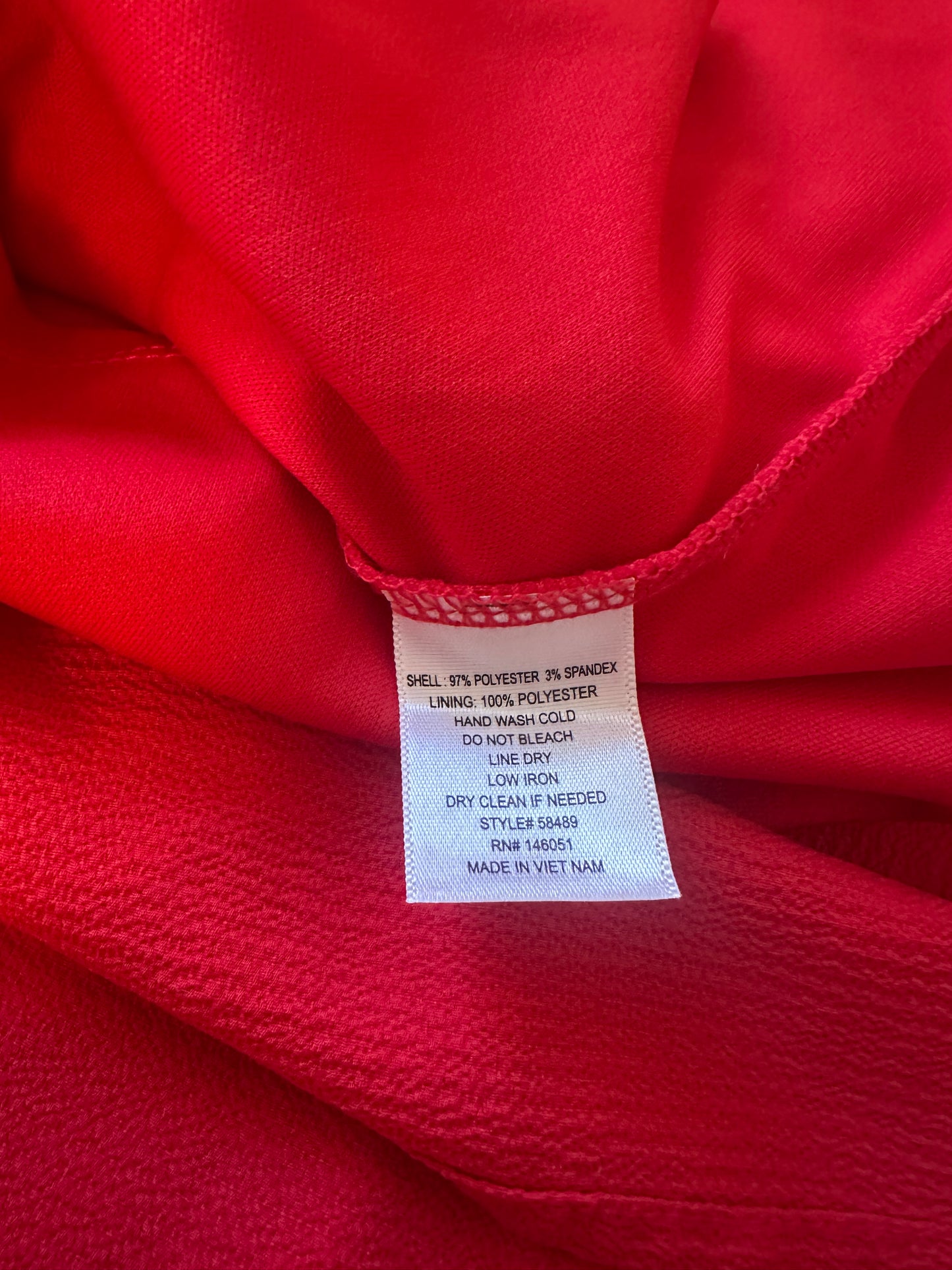 Monteau Red Wrap Tie Front V-Neck Mini Dress | Size Medium