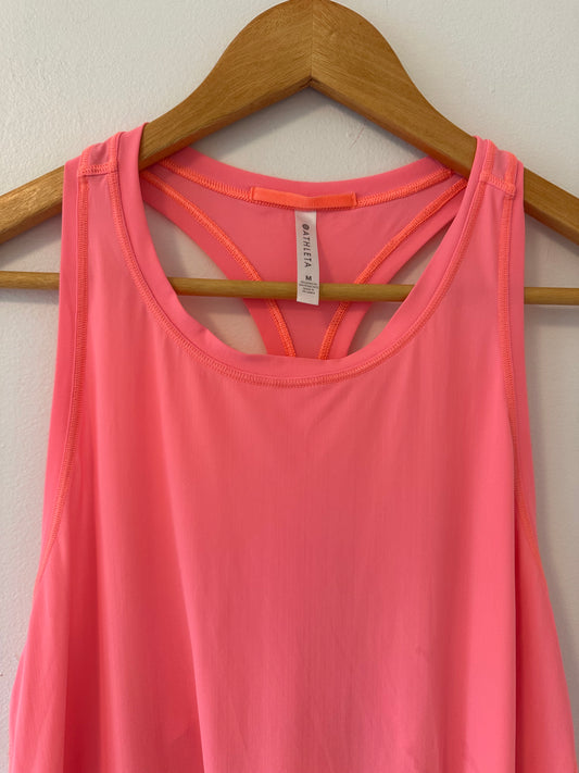 Athleta Coral Racerback Sleeveless Athletic Tank Top - Size Medium
