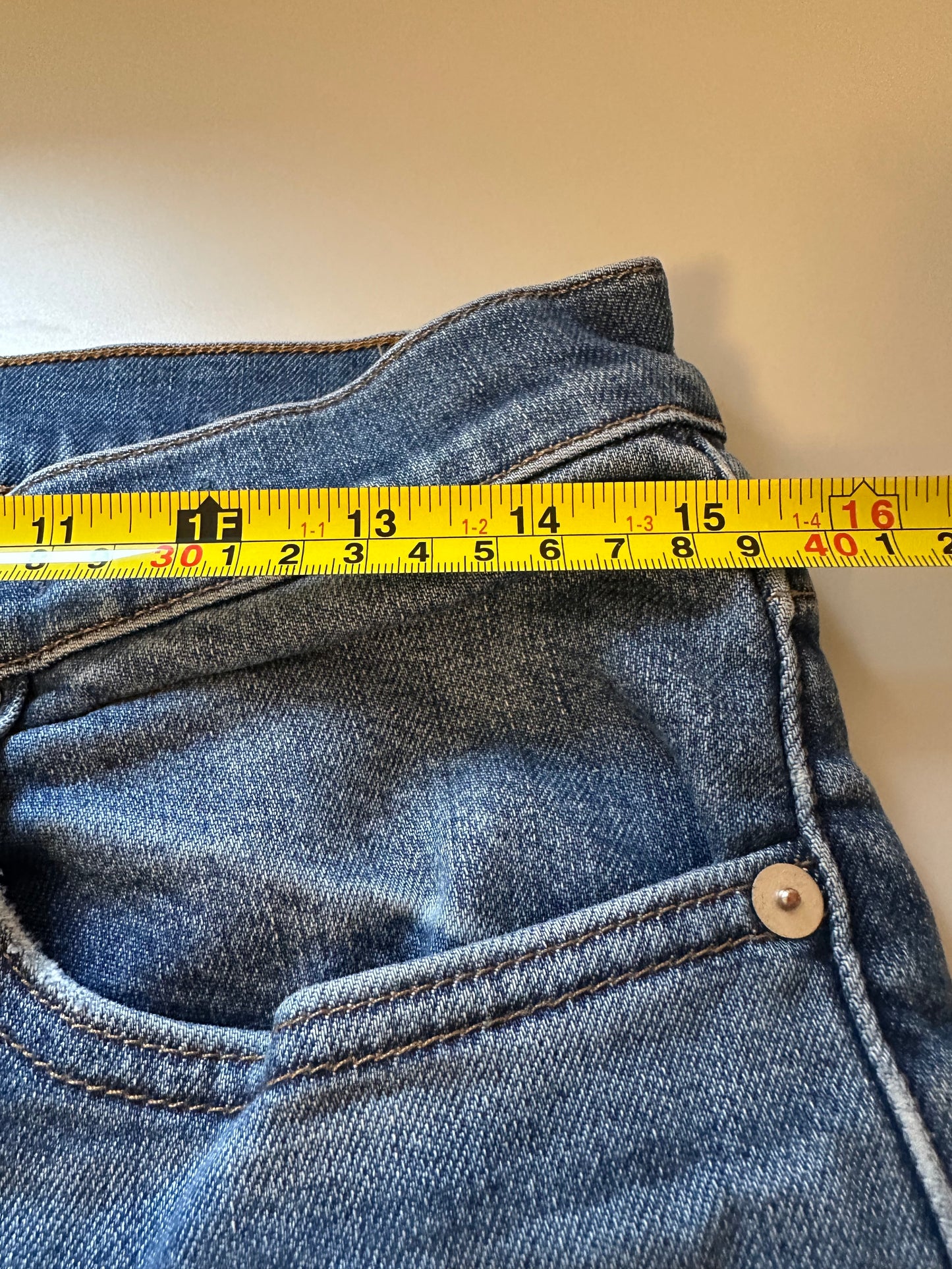 Madewell The Slim Boy High Rise Stretch Jeans in Classic Blue | Size 27