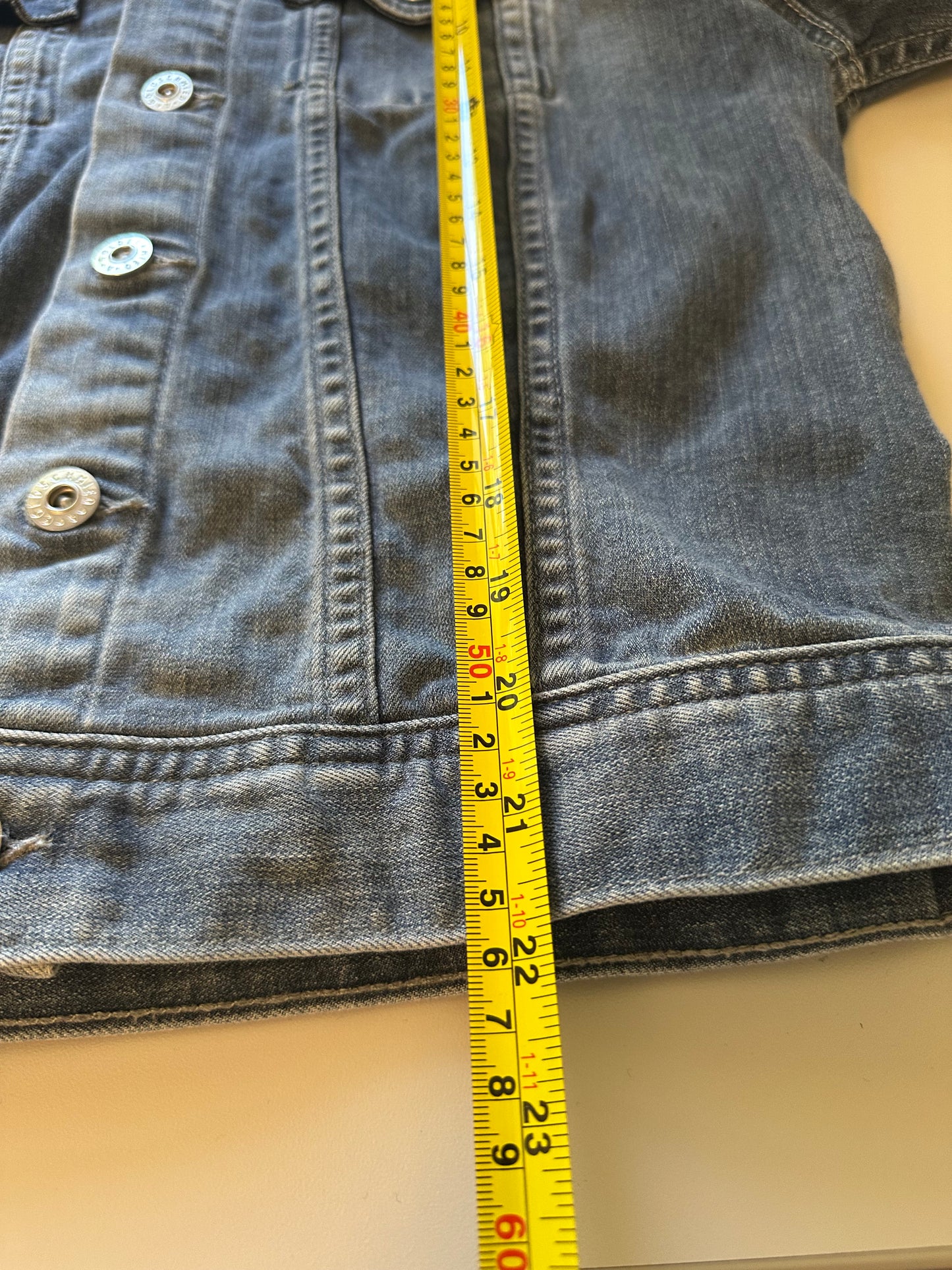 Ag Adriano Goldschmied Blue Stretch Denim Jacket | Size Large