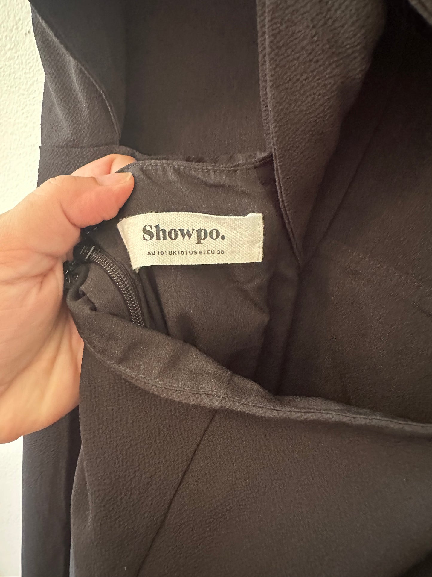 Showpo. More Than This Ruffle Strap Maxi Dress in Black - Size 6