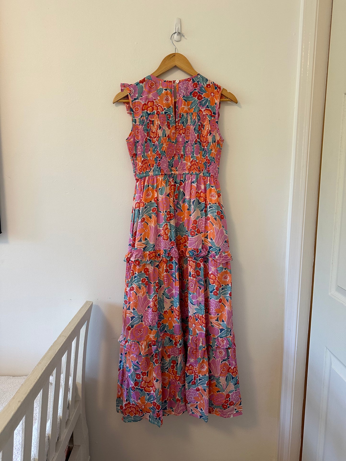 Banjanan Iris Midi Dress in Bloomsberry Dawn - Size XS