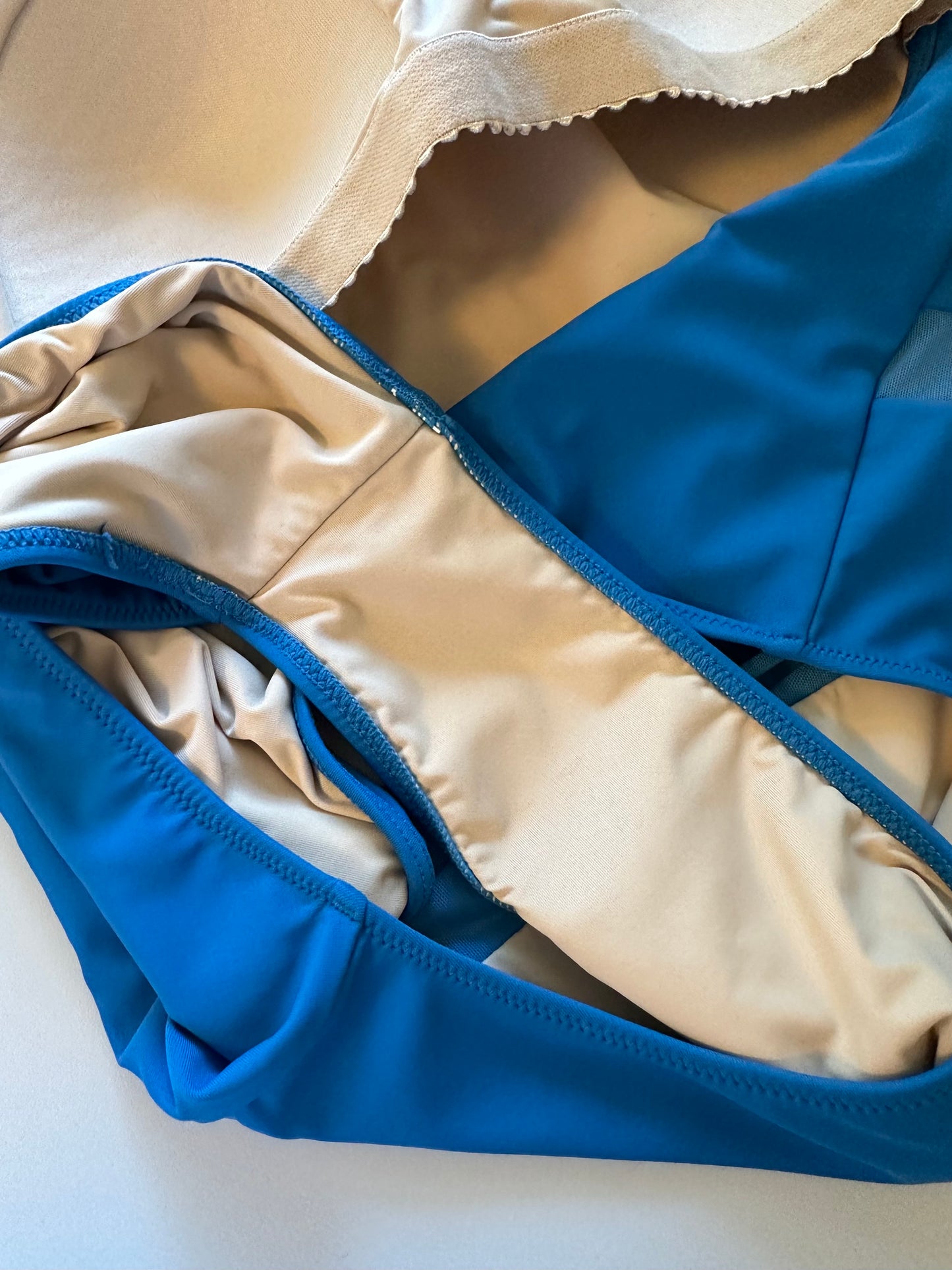 Summersalt The Causeway Blue Atlantic Cross back Swimsuit | Size 10