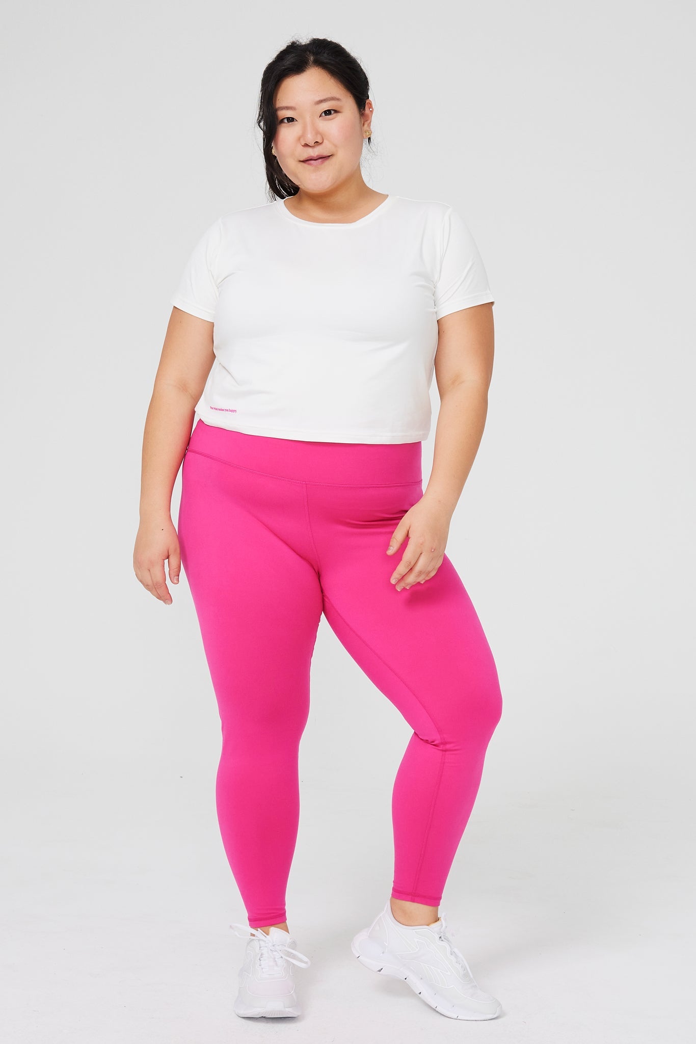 Terez TLC High Rise Pink Leggings | Size Medium