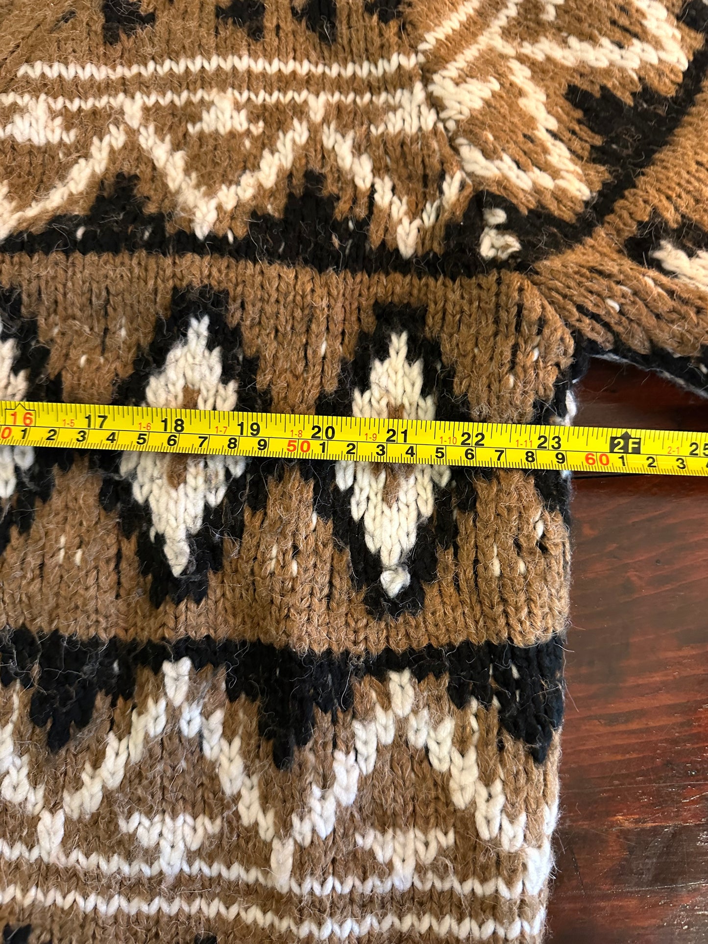 BB Dakota Brown and Black Patterned Cardigan