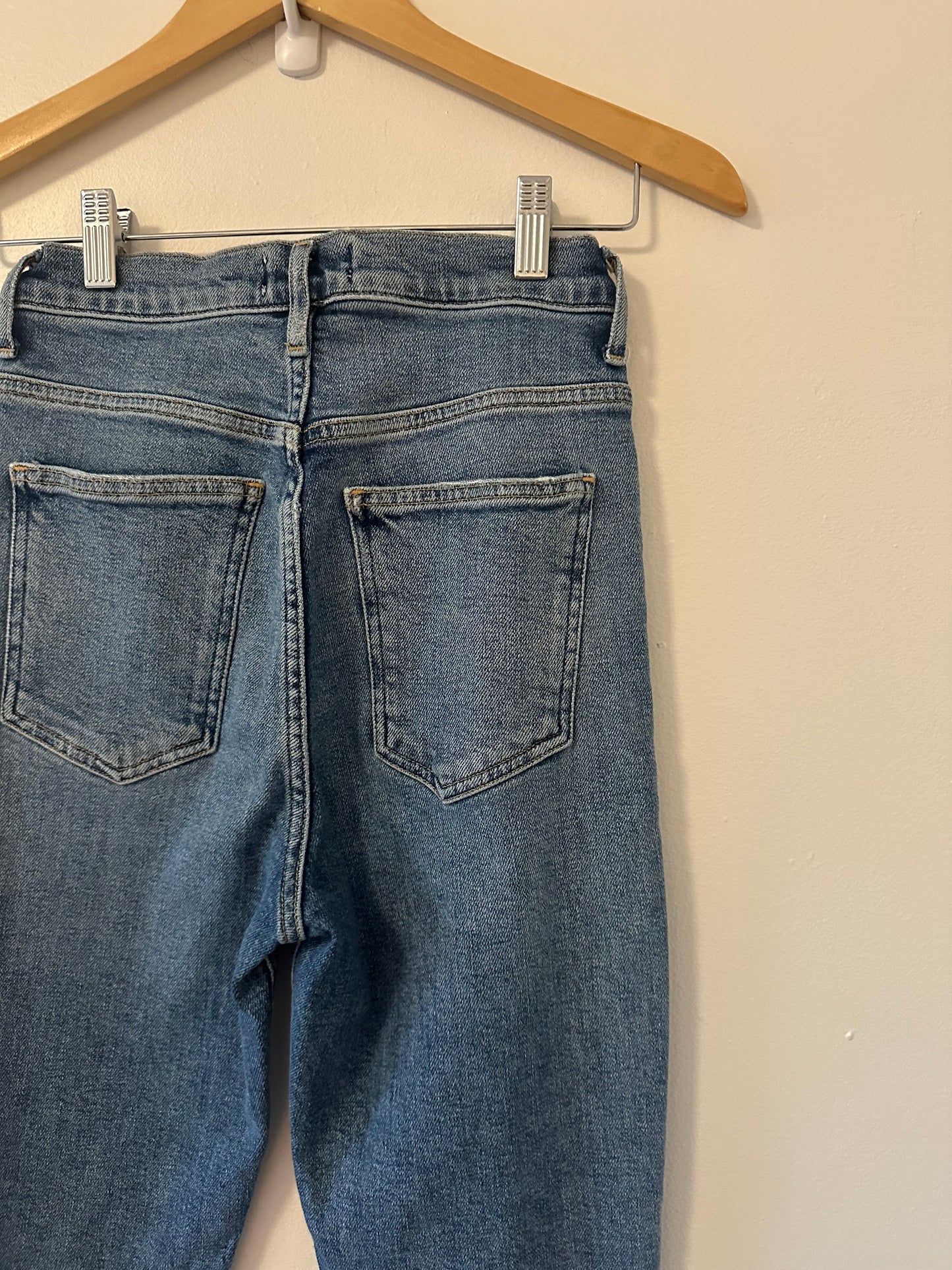 Agolde Pinch Waist Ultra High Rise Skinny Blue Jeans - Size 24