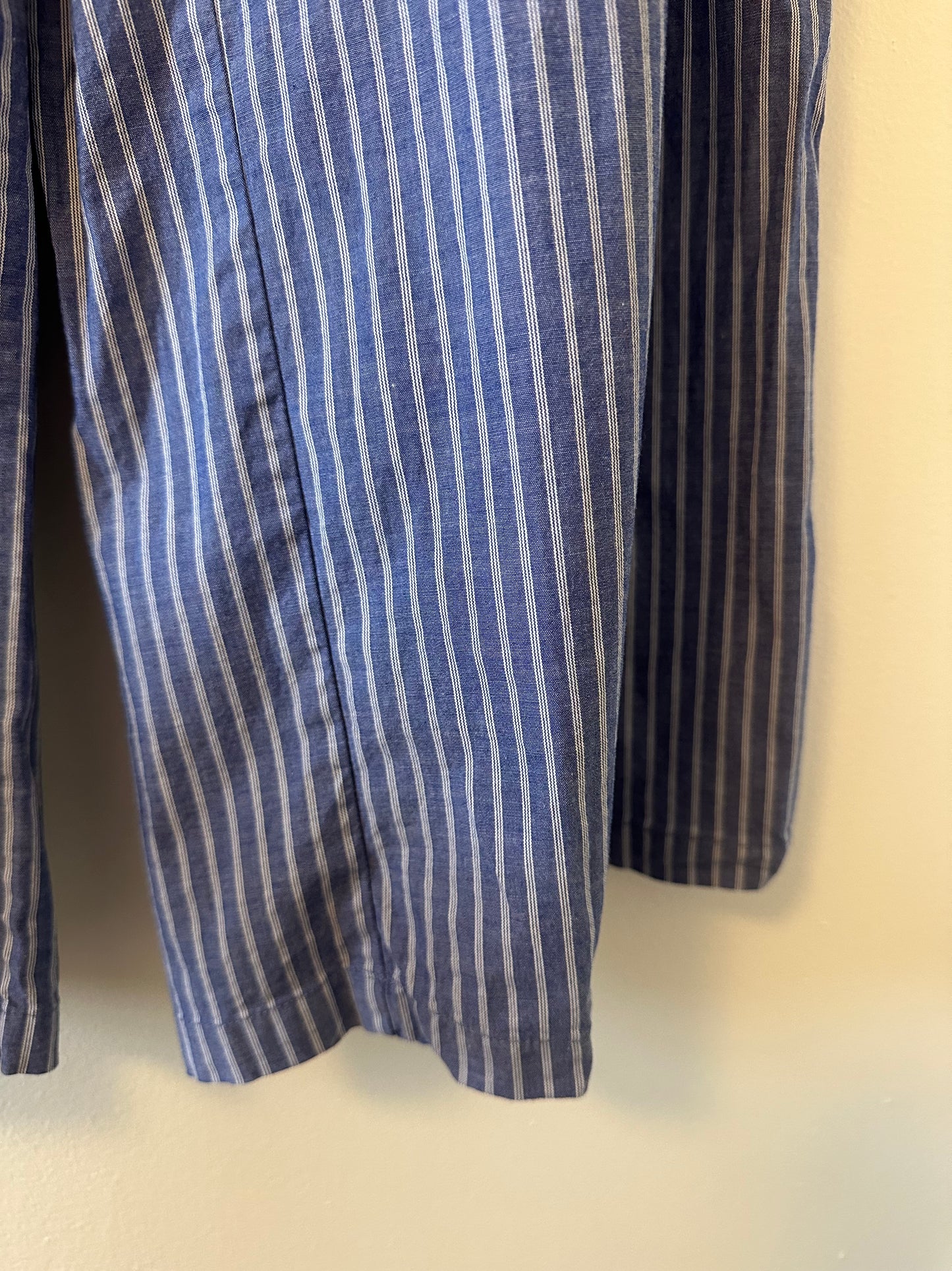 A New Day Blue Striped Wide-Leg Pants Size 10