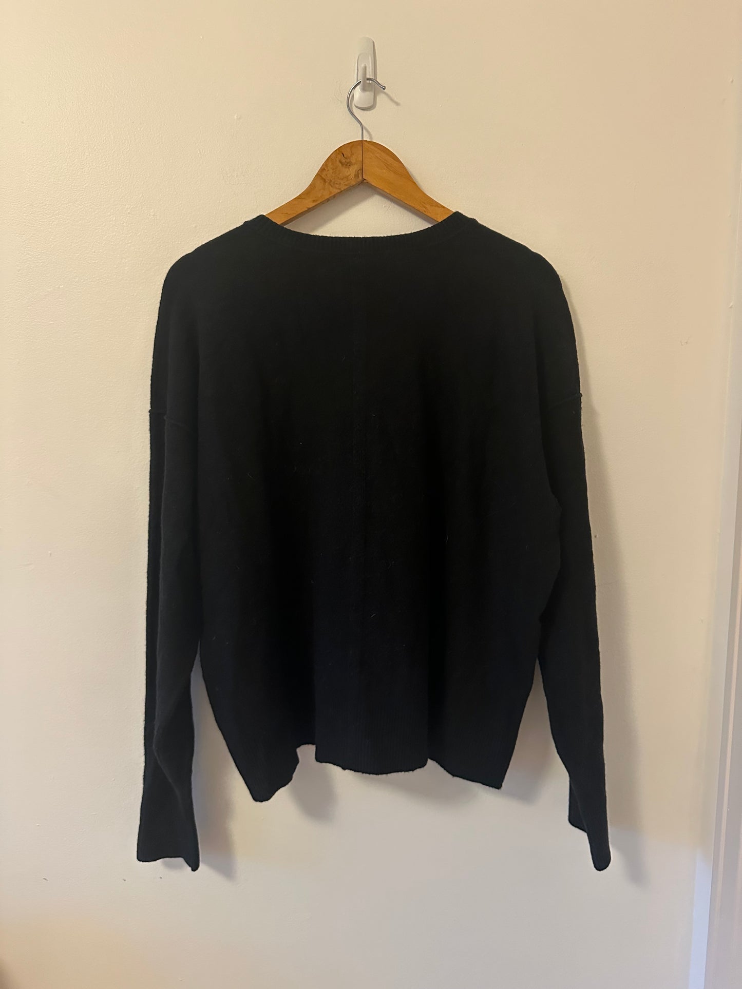 Free People Easy Street Tunic Sweater in Black | Size Small