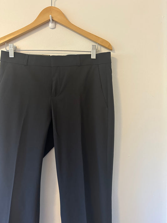Banana Republic - NWT Logan Black Mid Rise Straight Leg Wool Trousers | Size 6