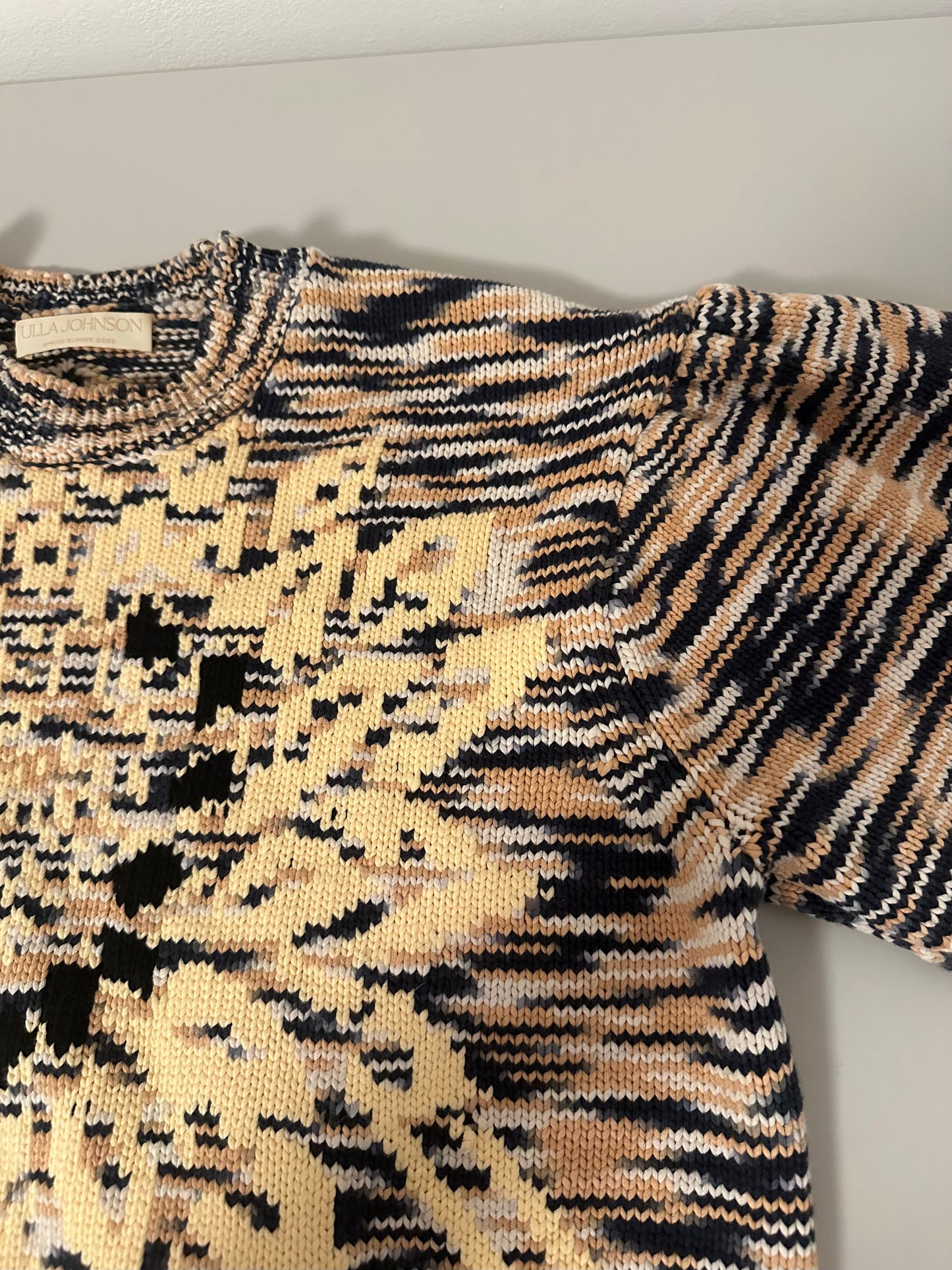 Ulla Johnson Emerson Sunflower Cotton Blend Space Dye Sweater | Size Small