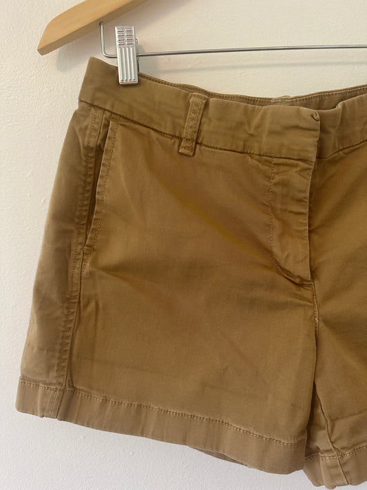J. Crew Classic Tan Women's Chino Shorts - Size 8
