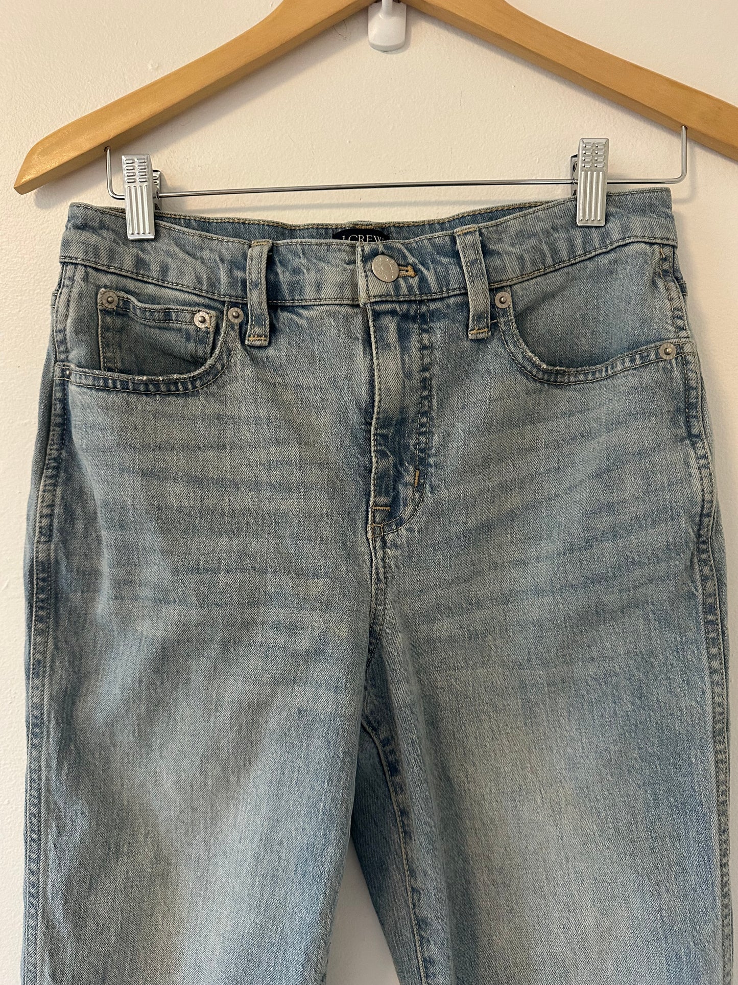 J. Crew Light Blue High Rise Vintage Classic Straight Leg Jeans - Size 26