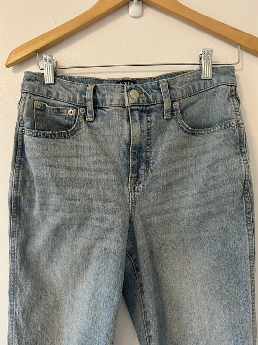J. Crew Light Blue High Rise Vintage Classic Straight Leg Jeans - Size 26