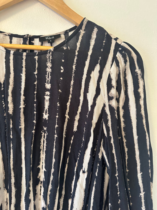 Rails Inez Mini Dress in Black Nile Size Small