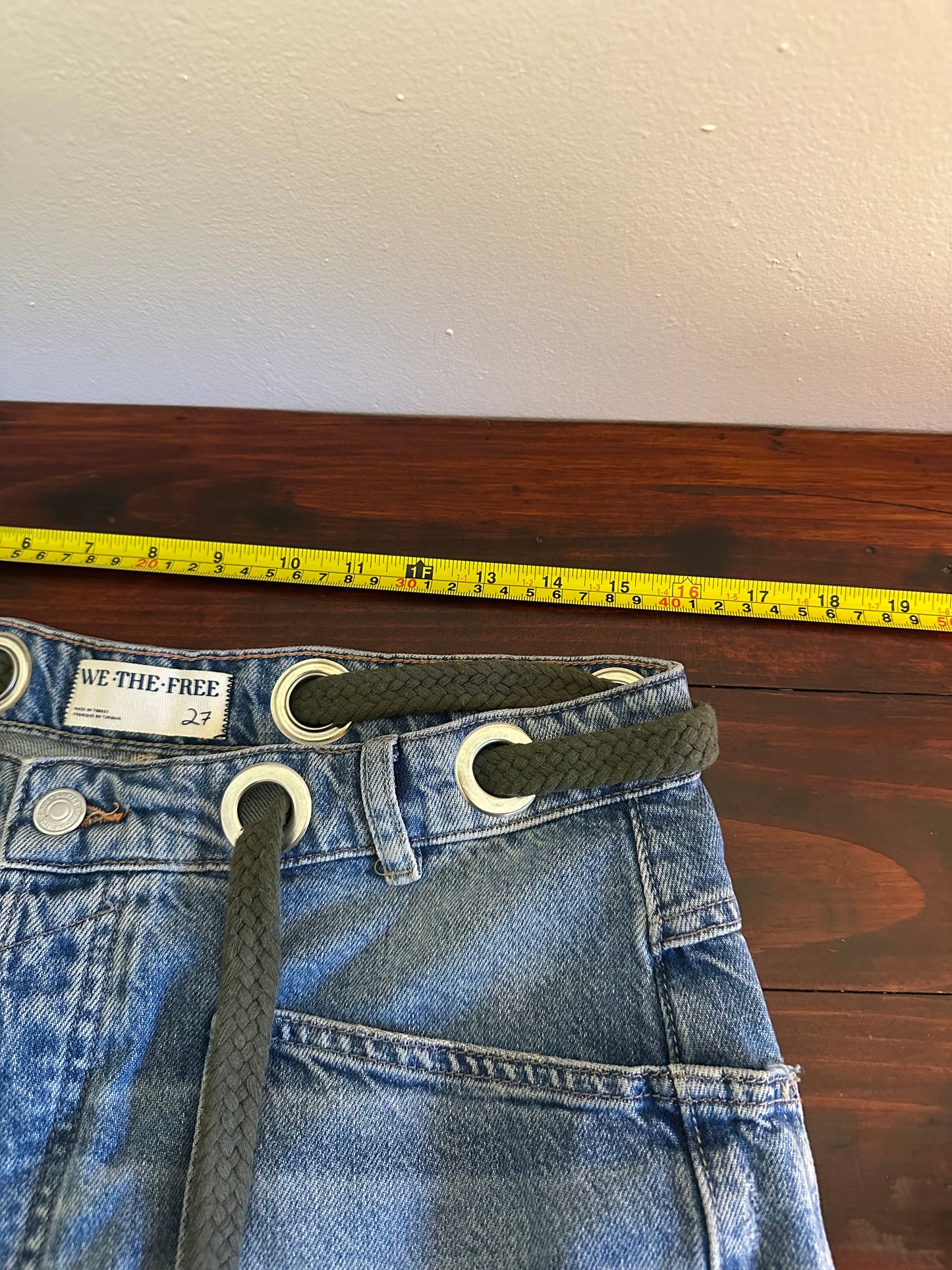 We The Free Moxie Pull-On Barrel Jeans In Truest Blue - Size 27