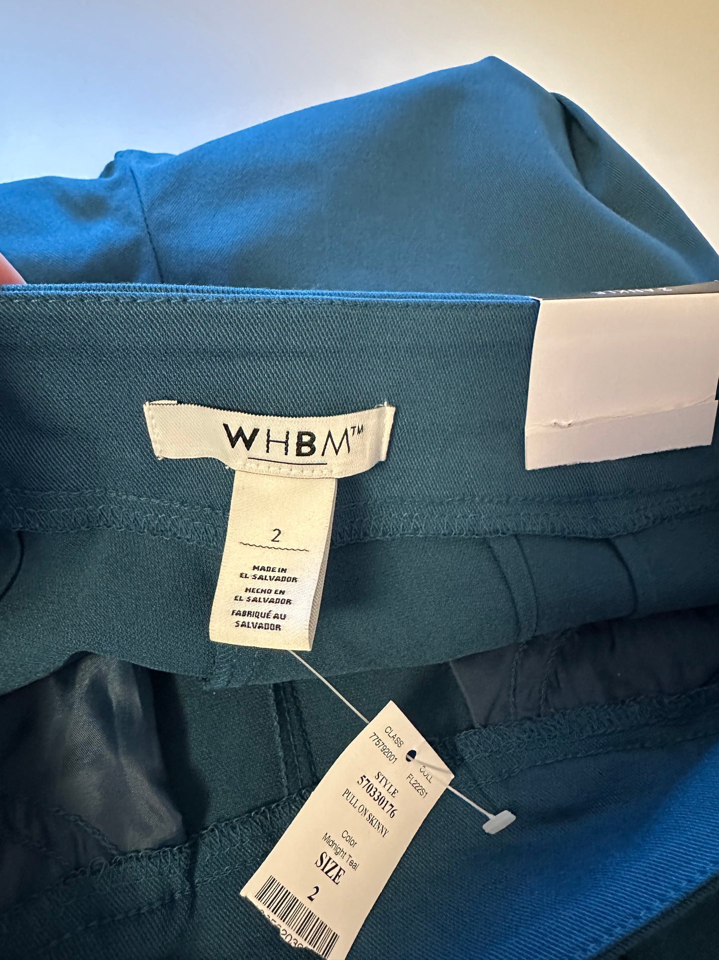 White House Black Market - NWT Teal Skinny Ankle Pants | Size 2