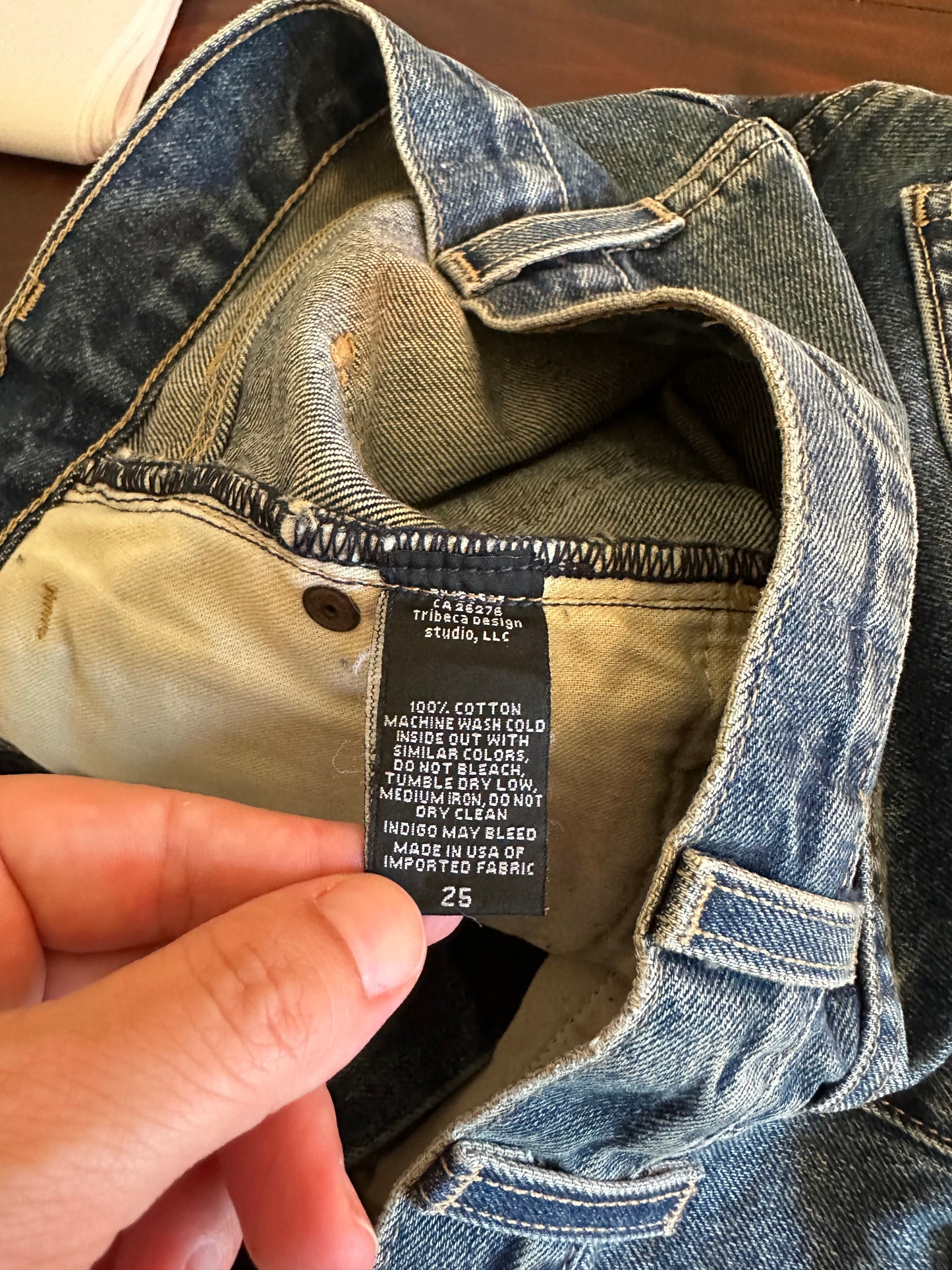 Nili Lotan Yoann Blue Denim Women's Shorts in Simon Wash - Size 25