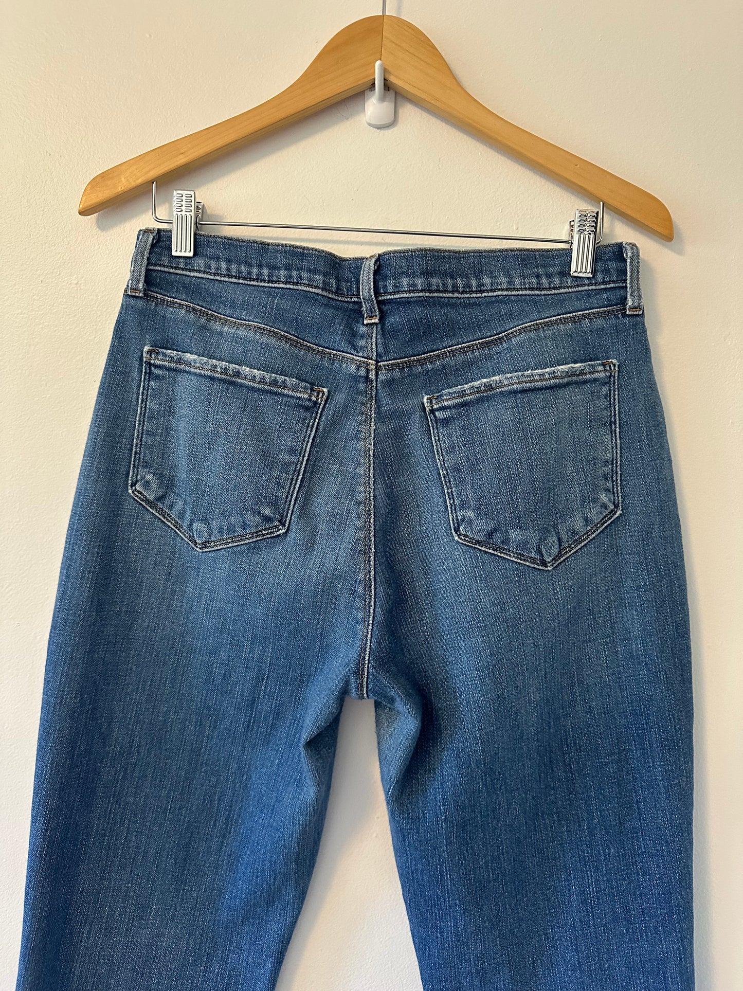 L'AGENCE Classic Blue Straight Leg Jeans | Size 28