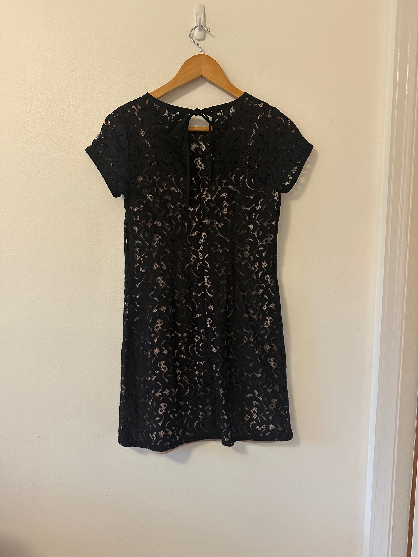 LOFT - Black Lace Mini Dress | Size 2P