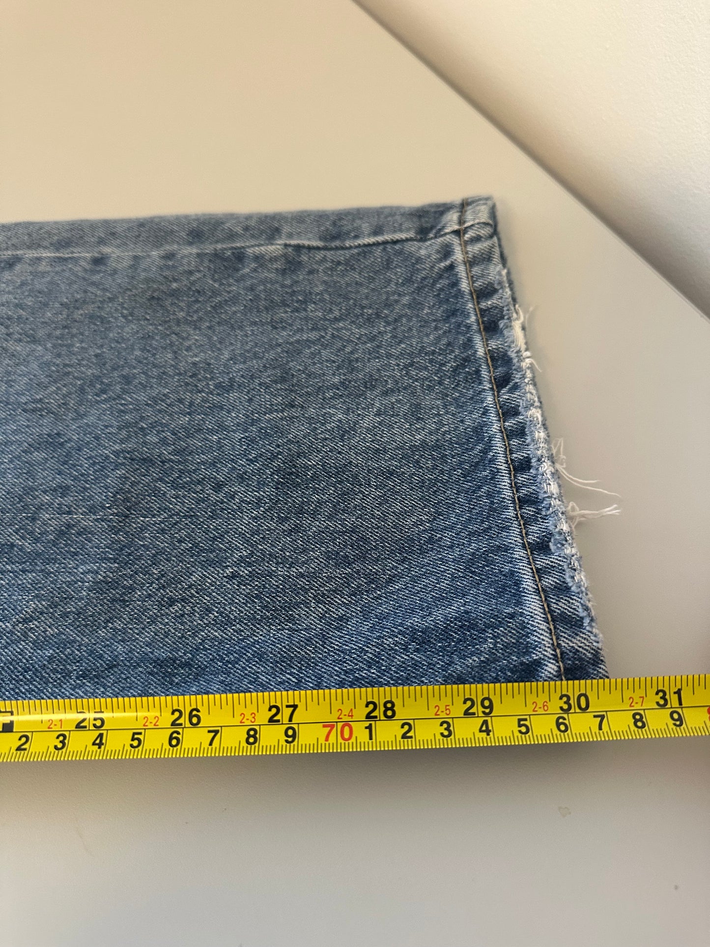 Just Black Classic Wide Leg Cotton 90s Style Denim Jeans | Size 25