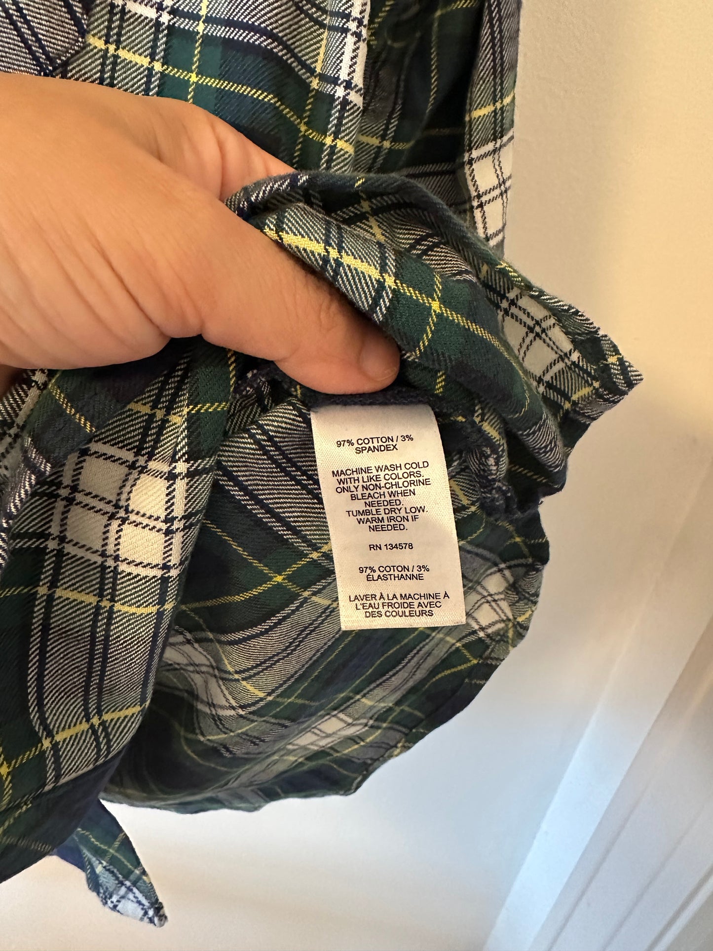 Vineyard Vines Plaid Relaxed Fit Button Down Shirt Size 4
