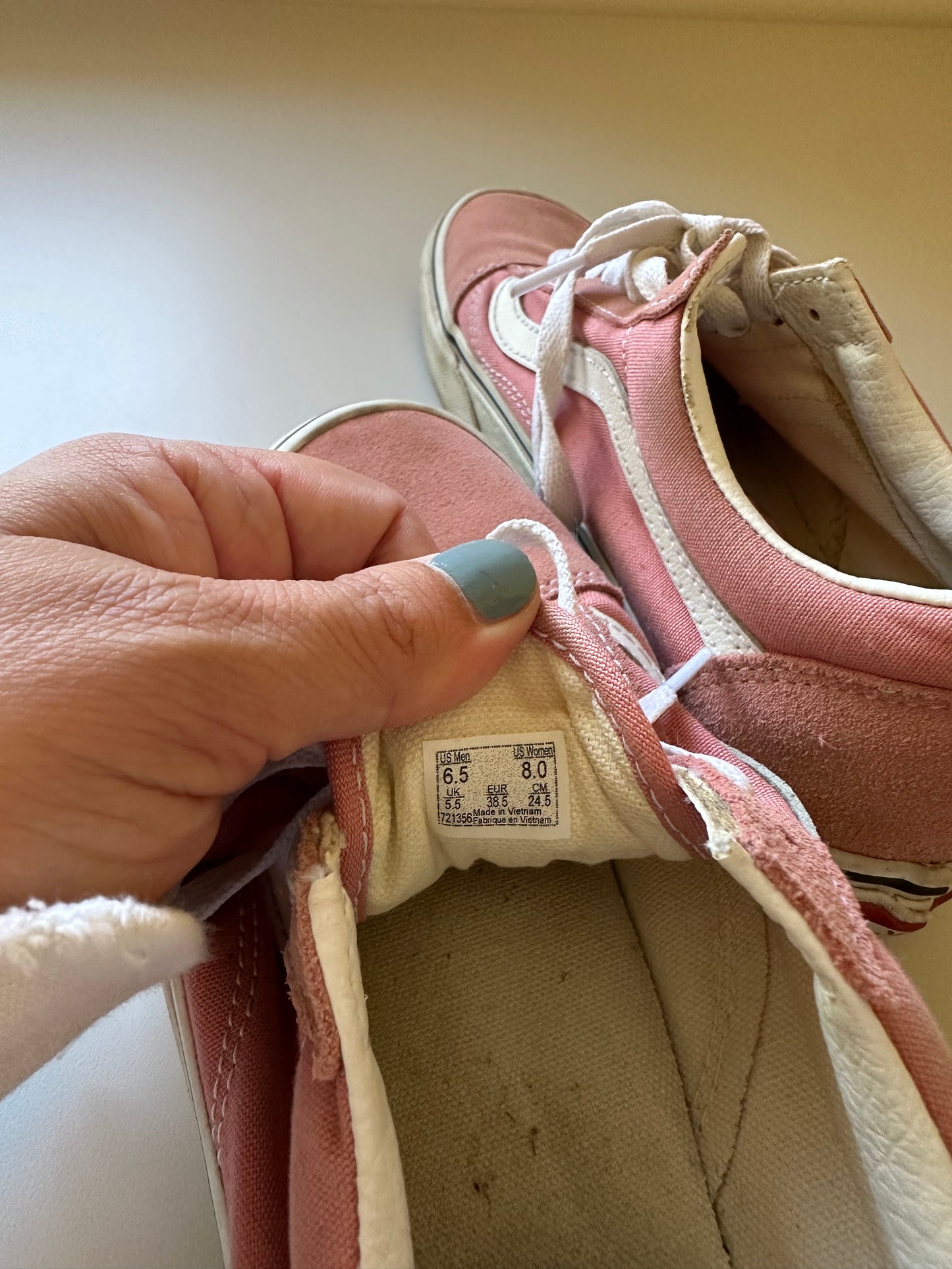 Vans Old Skool Skate Shoe - Pink Dawn | Size 8