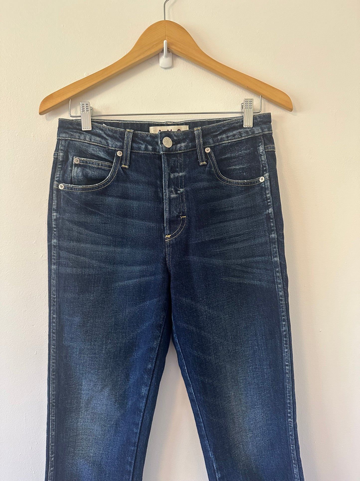 AMO Denim Babe High Rise Cropped Jeans in True Blue | Size 29