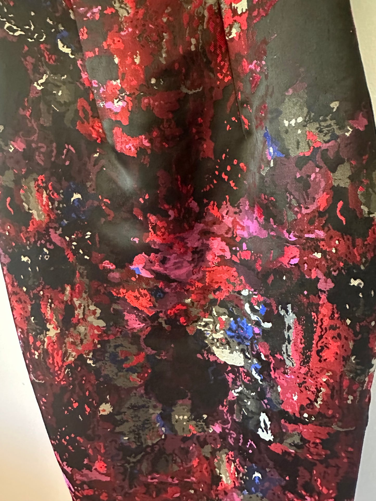 DB Studio NWT Black and Red Brocade Mini Dress | Size 4