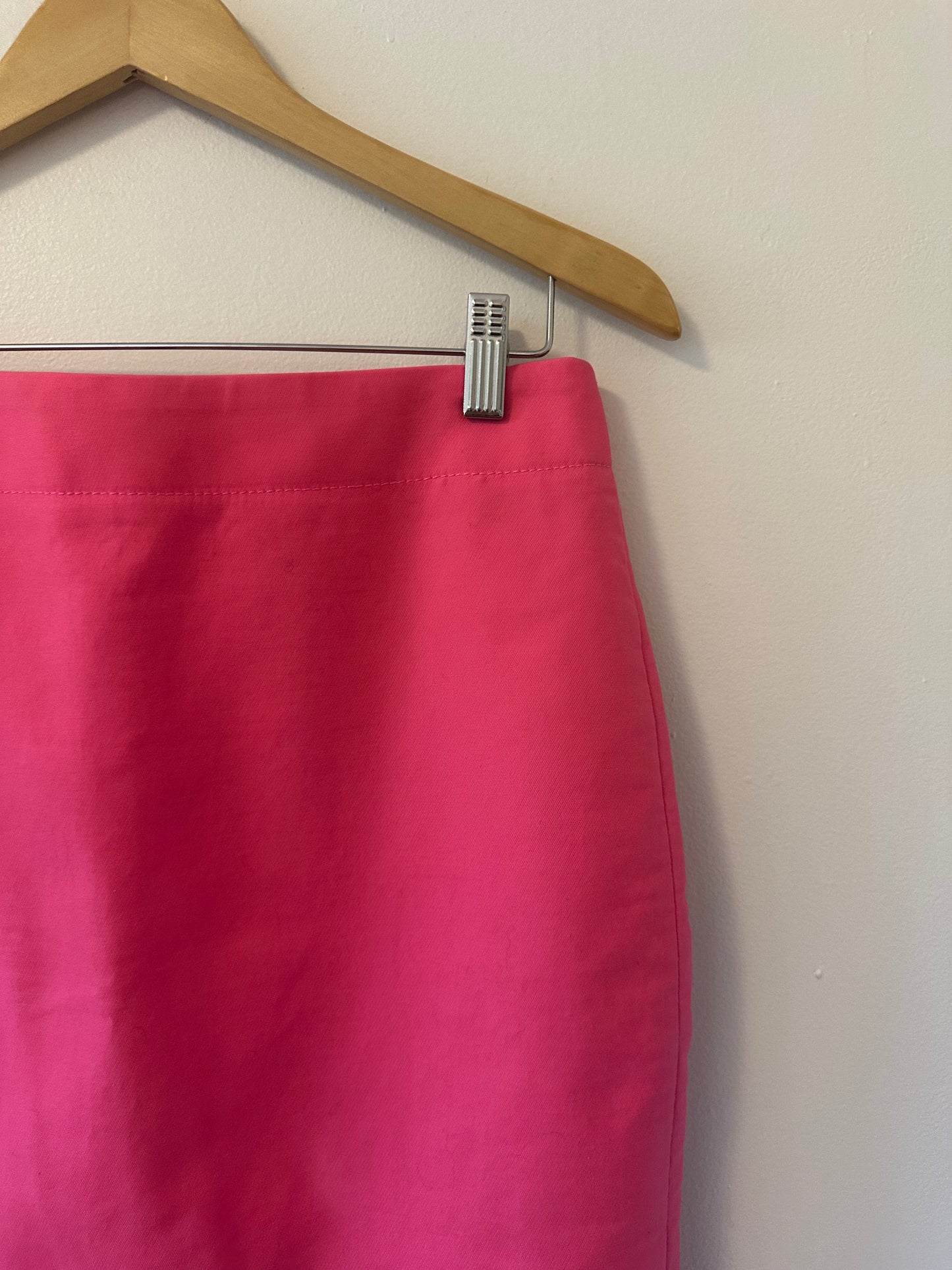 J. Crew - Bright Pink Stretch Cotton Poplin Pencil Skirt | Size 2