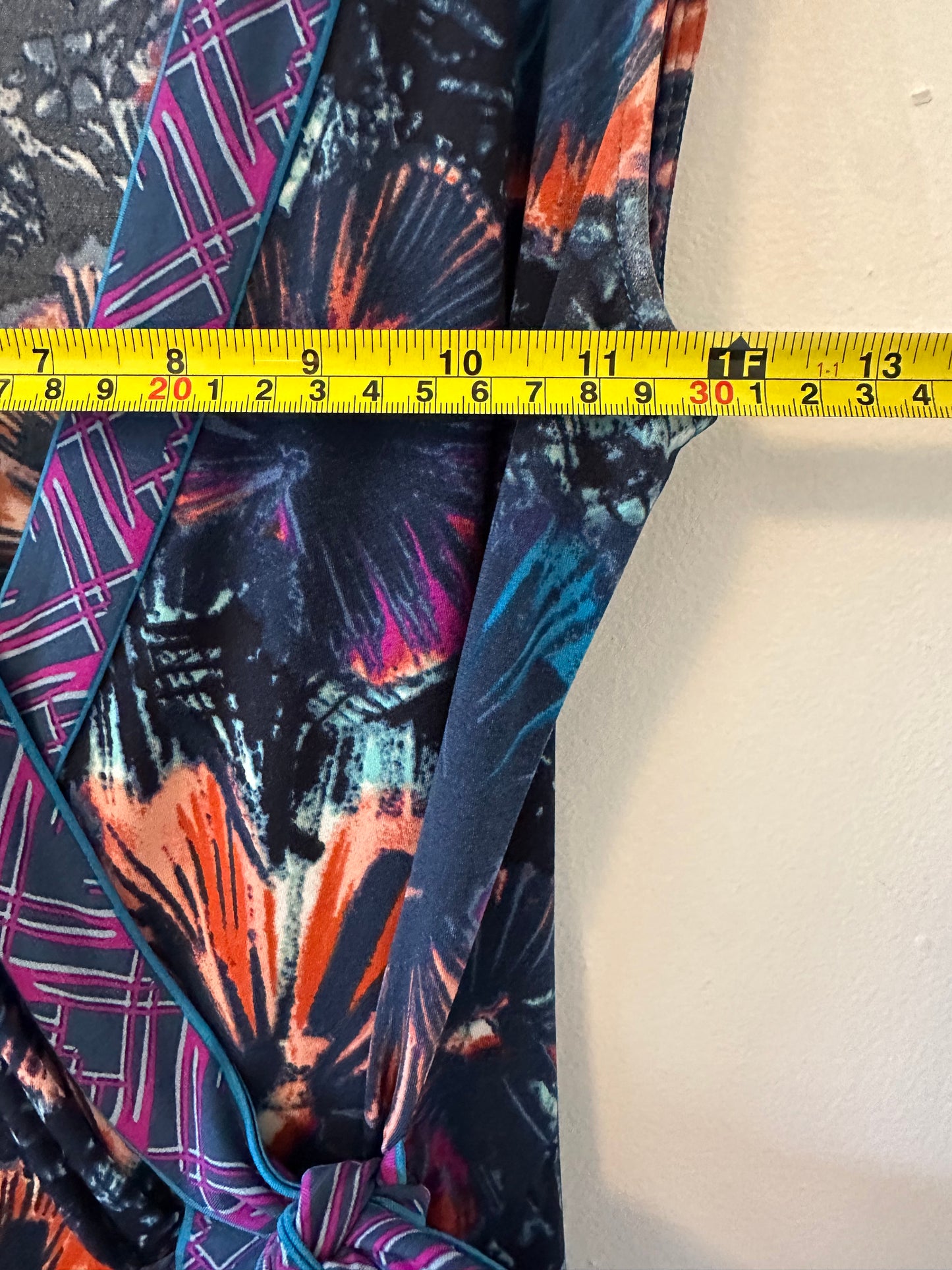 BCBG Max Azria Floral Wrap Dress - Multicolor Size XS
