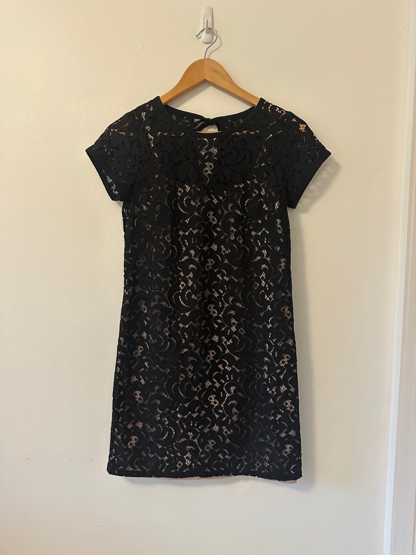 LOFT - Black Lace Mini Dress | Size 2P